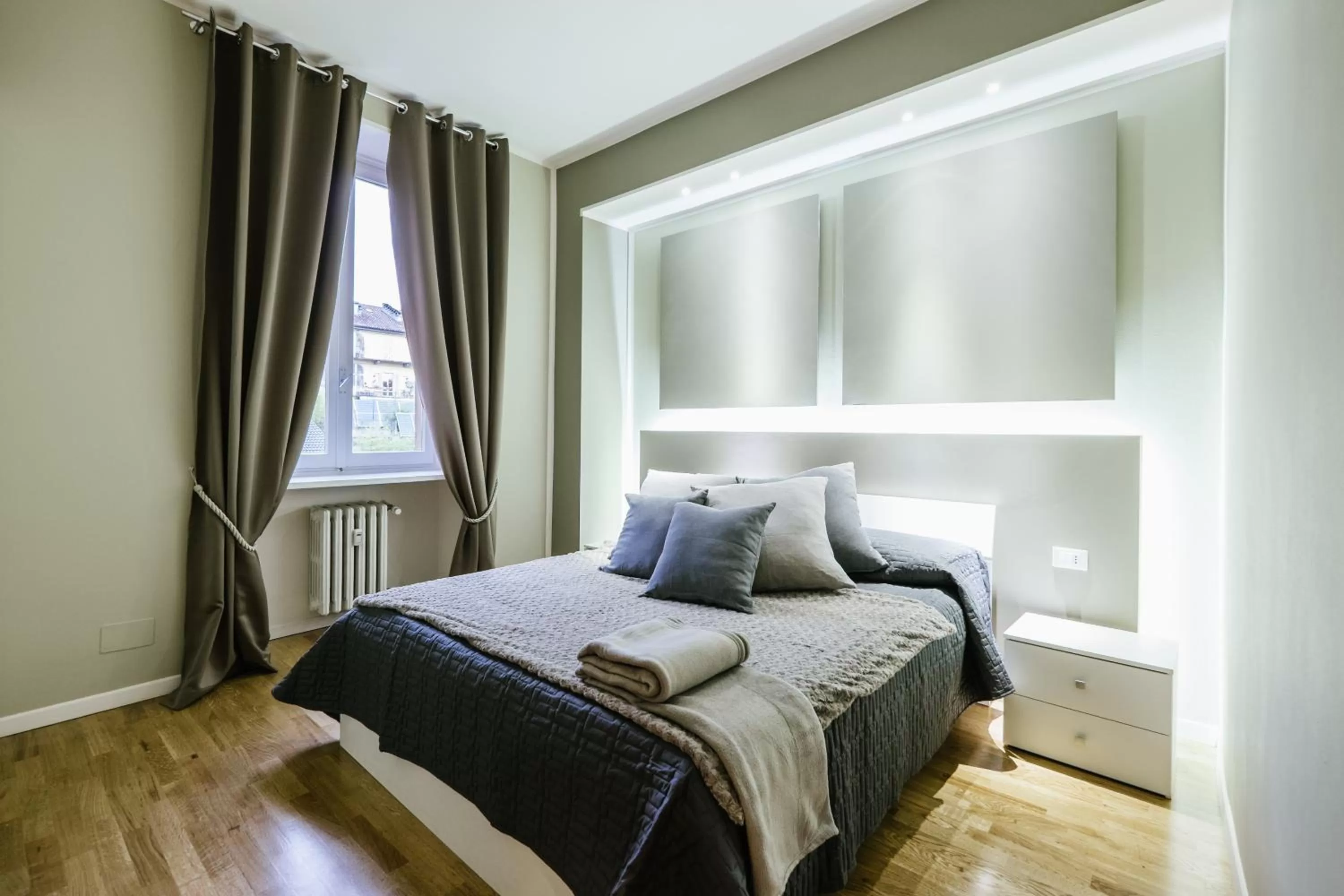 Bedroom, Bed in Apart Hotel Torino