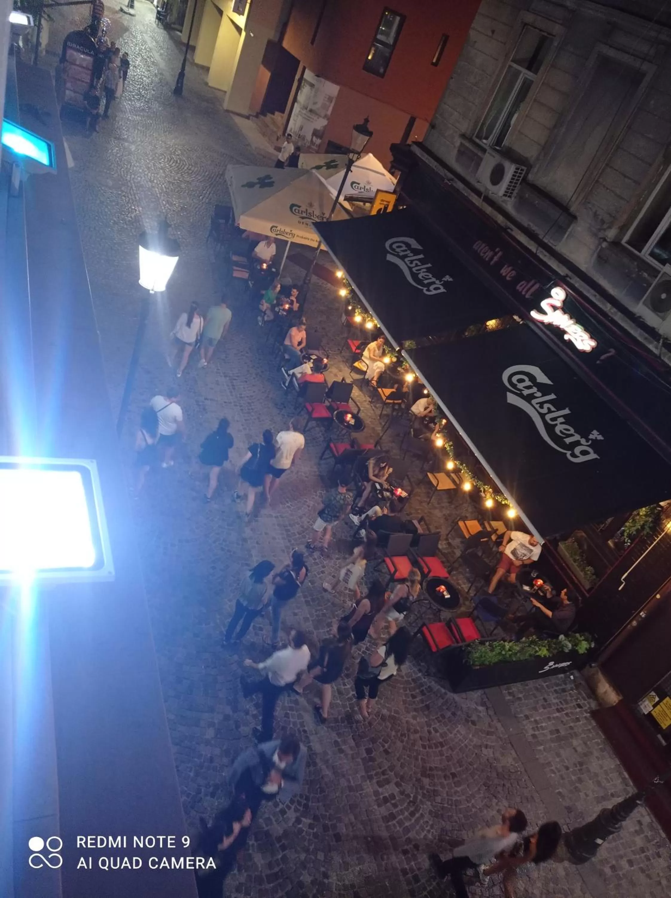 City view in New Era Hotel Old Town Party Zone Bucharest- parking with fee nearby - NOT at the hotel !