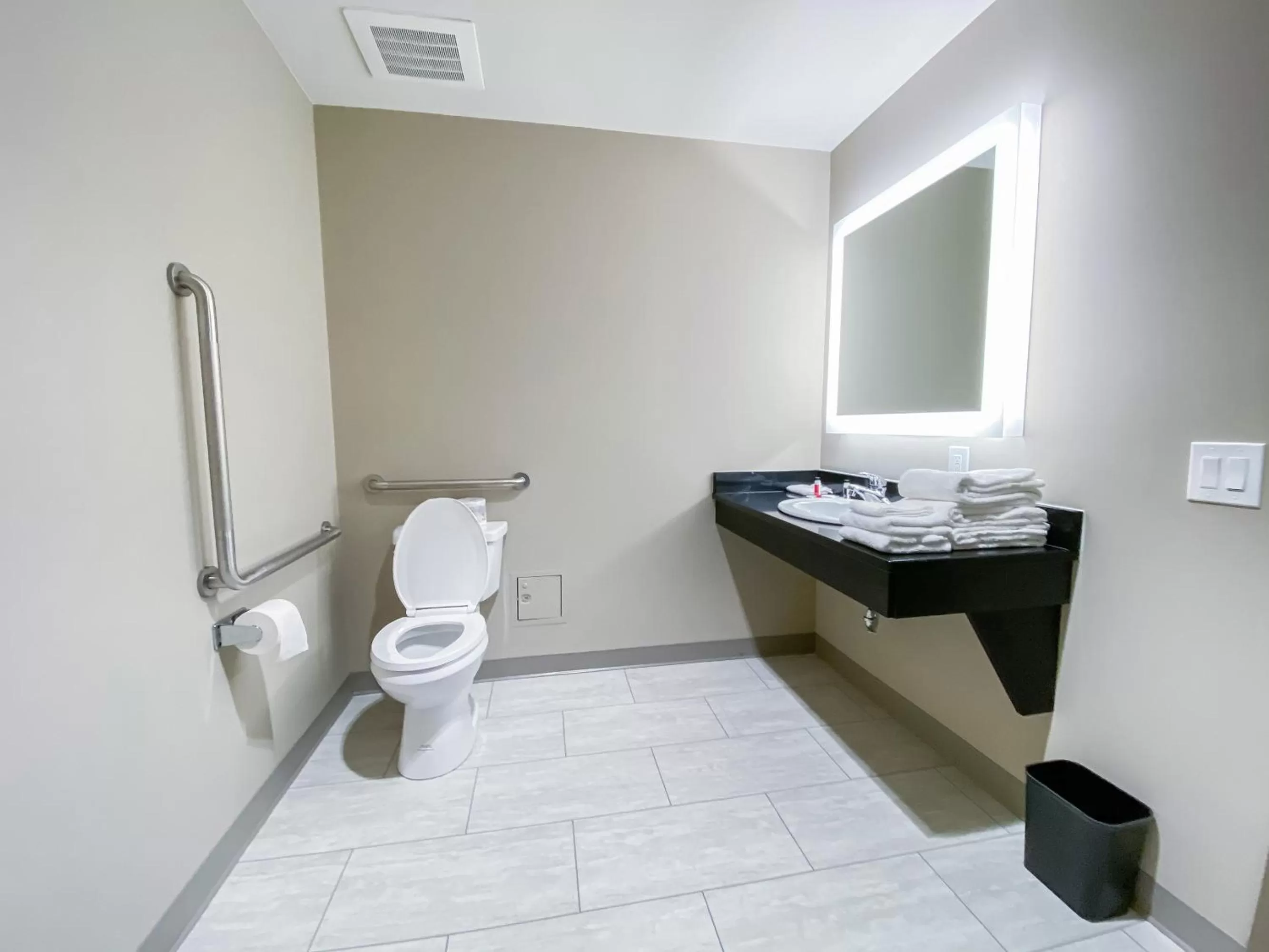 Bathroom in Super 8 by Wyndham Moosonee