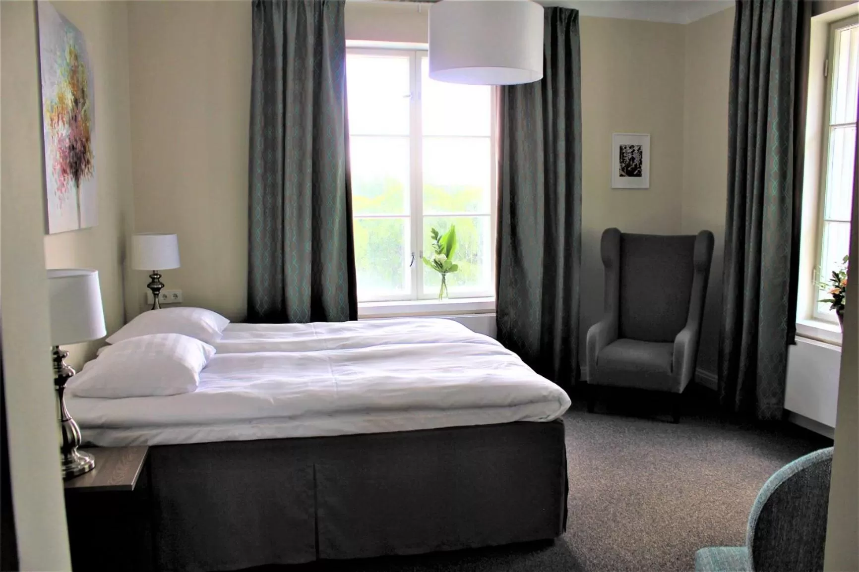 Bed in Hotelli Kartanon Meijeri