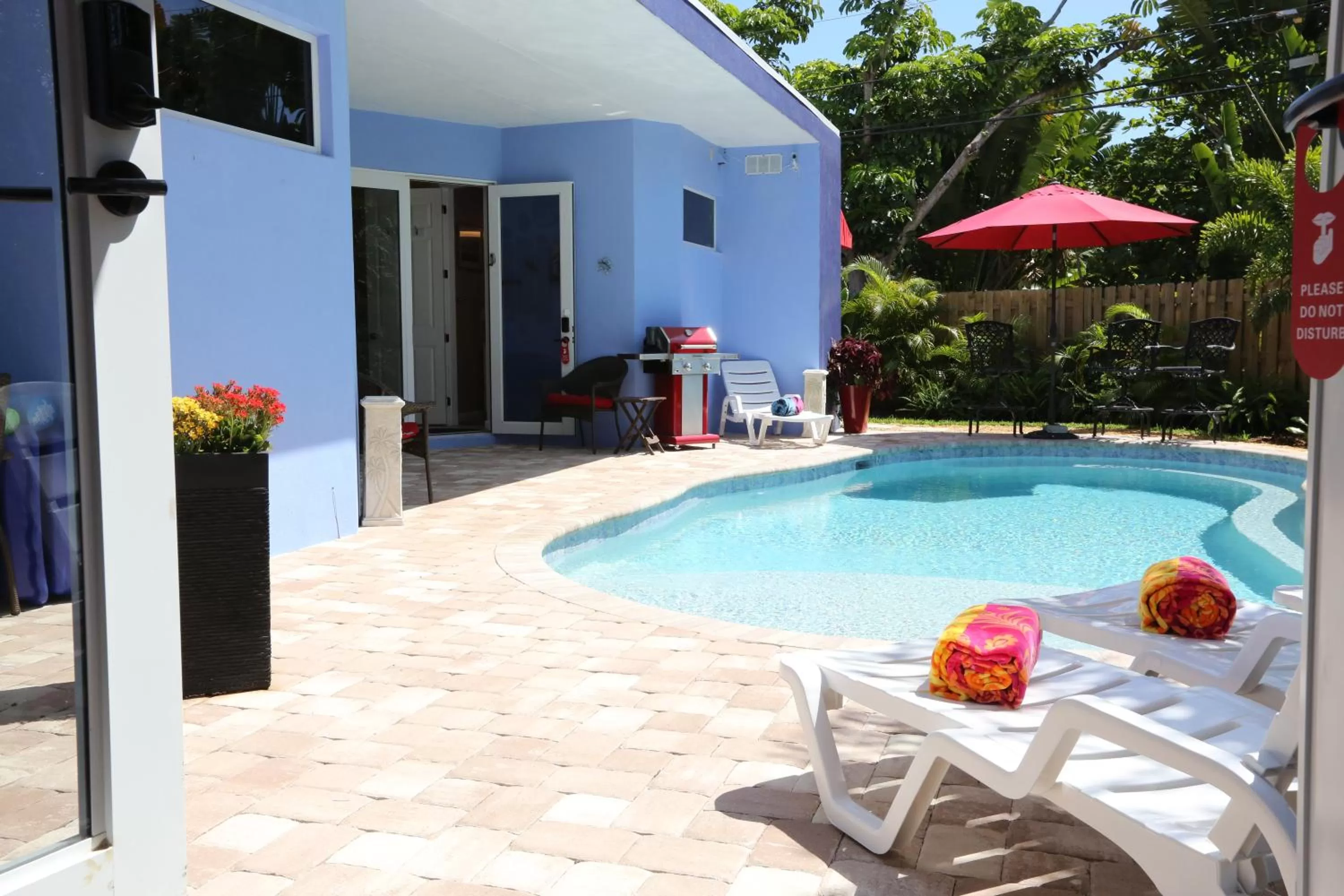 Property building, Swimming Pool in Fantasy Island Inn, Caters to Men