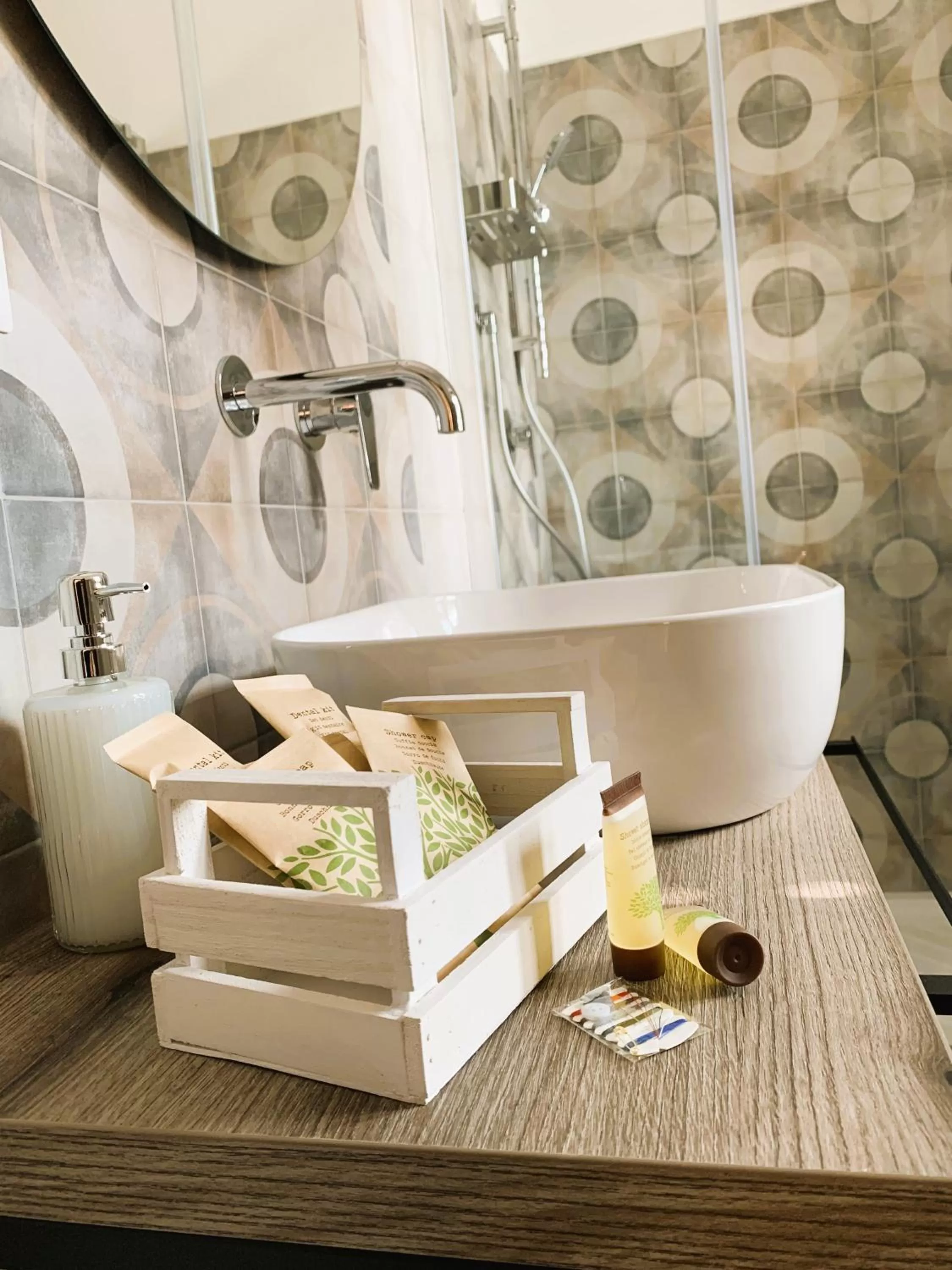 Shower in B&B Villa Maggi