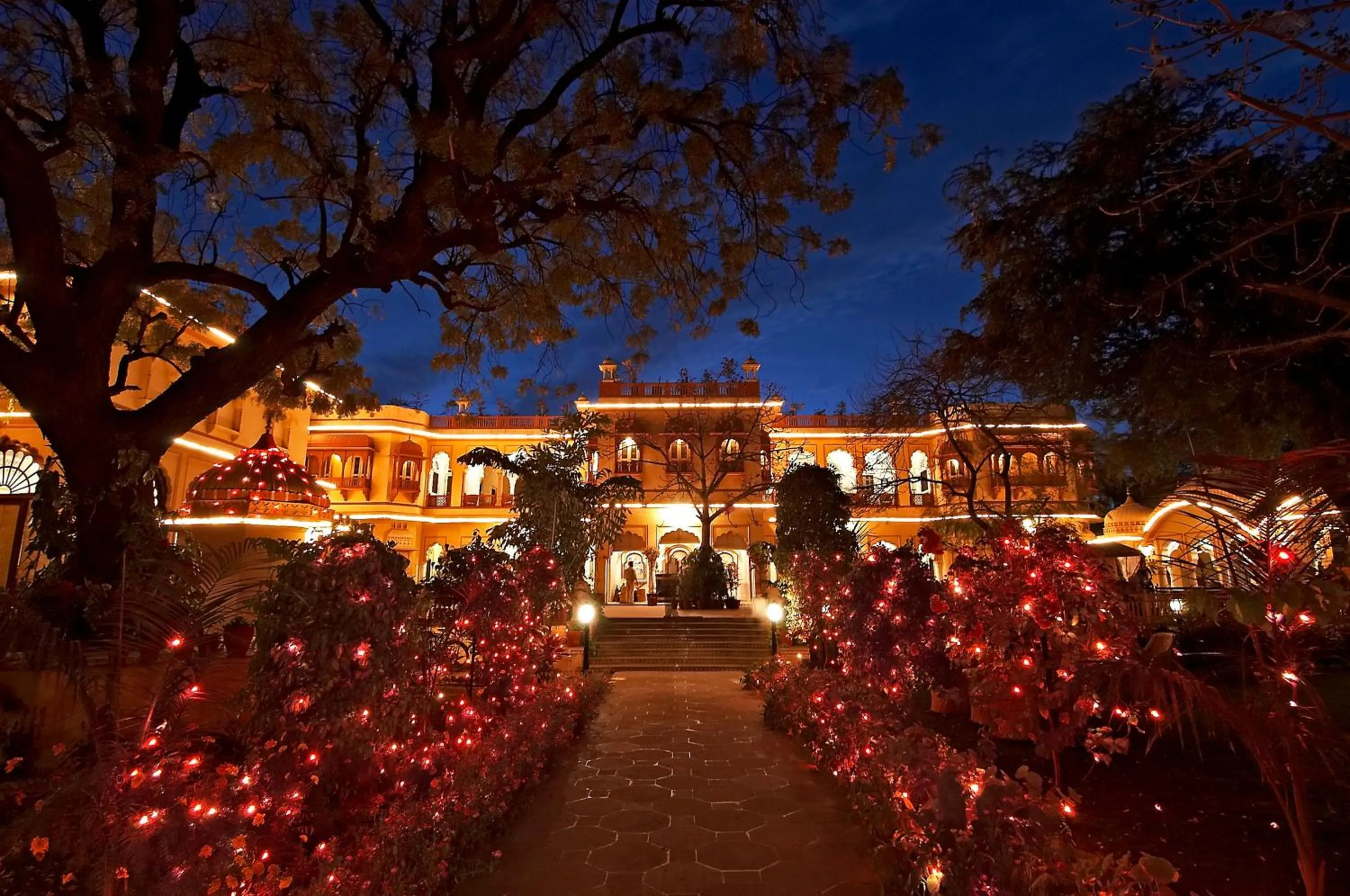 Facade/entrance in Alsisar Haveli - Heritage Hotel