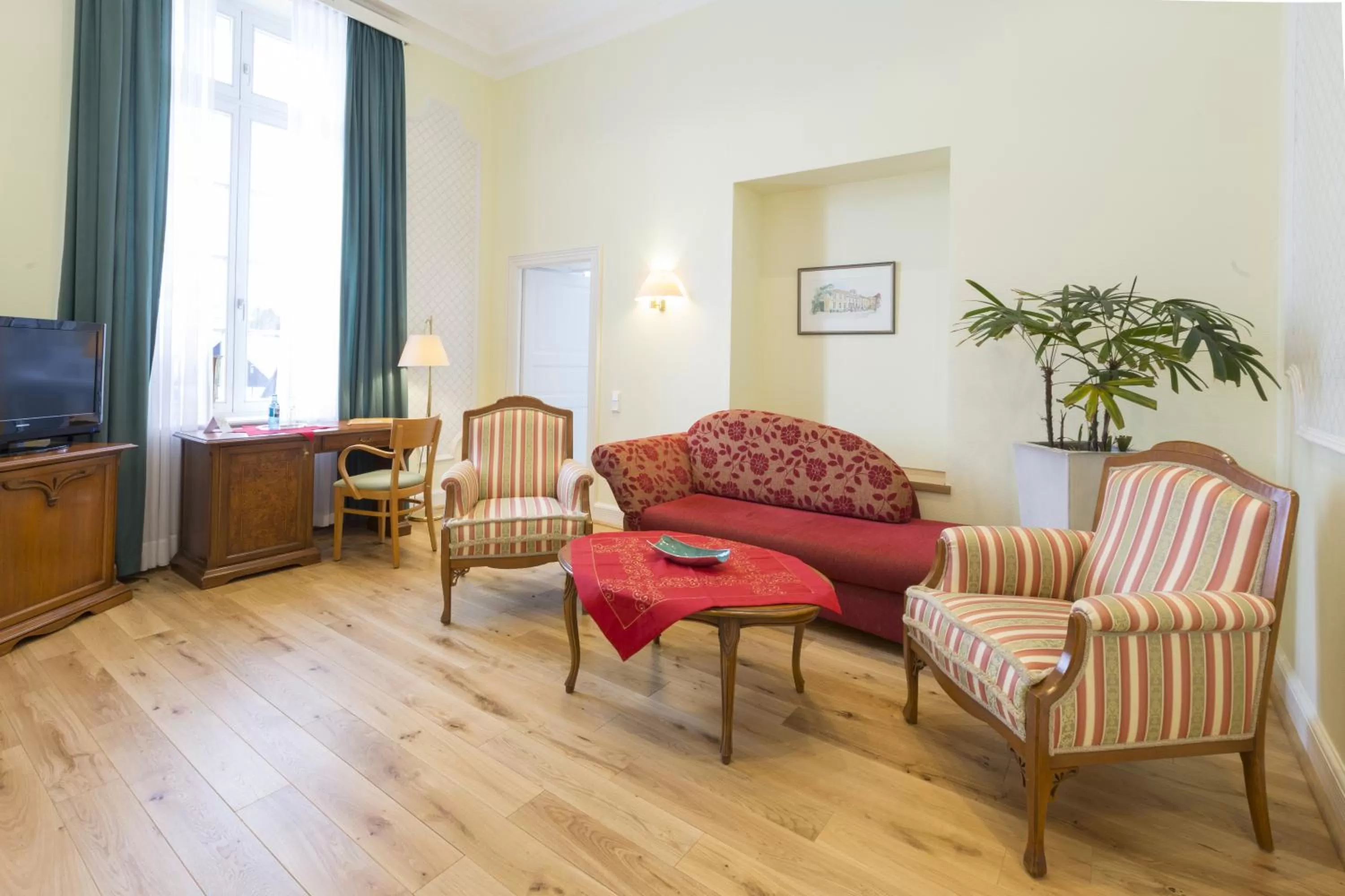 Seating area in Schlosshotel Westerholt