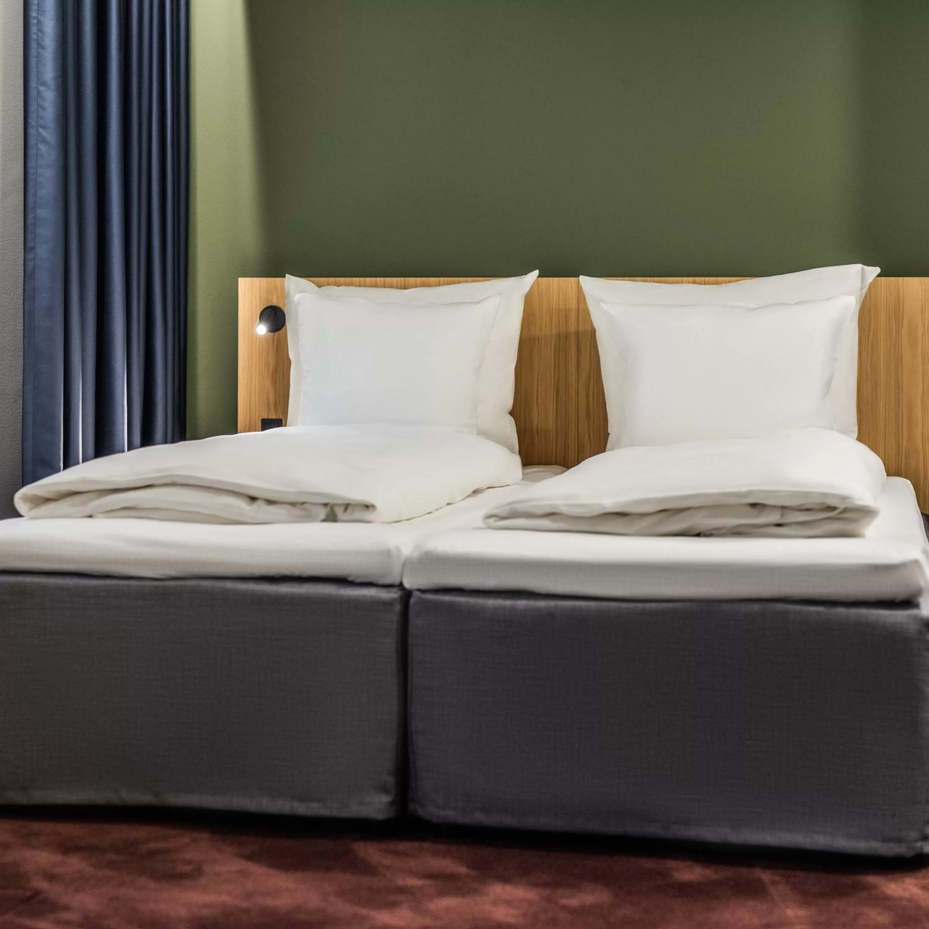 Bed in Comwell Copenhagen Portside Dolce by Wyndham