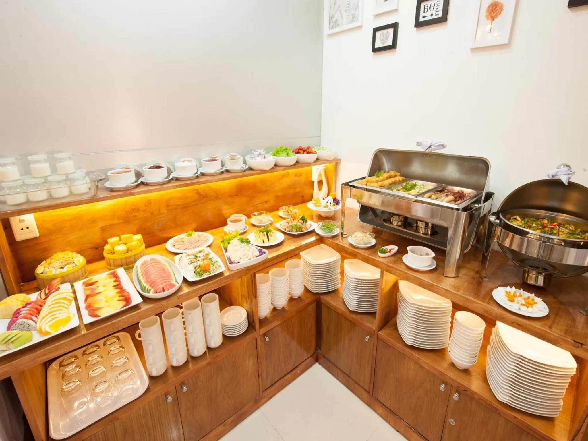 Buffet breakfast in Vilion Boutique Hotel Ben Thanh