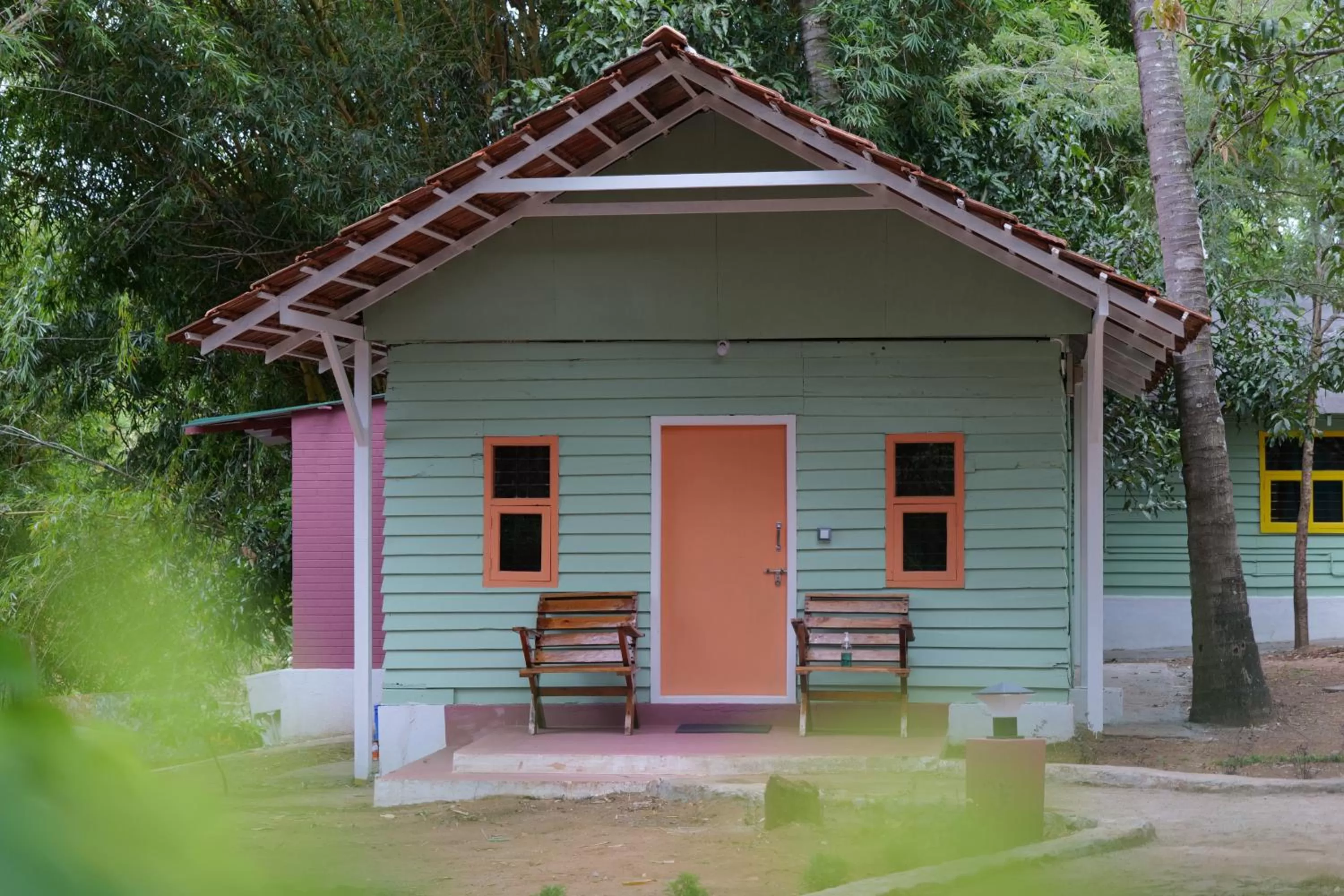 Garden view in Commune18 Resort Chikmagalur