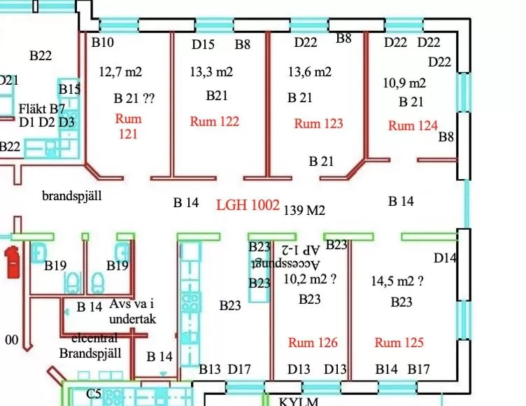 Floor Plan in Vallabiten Rum och Lägenheter