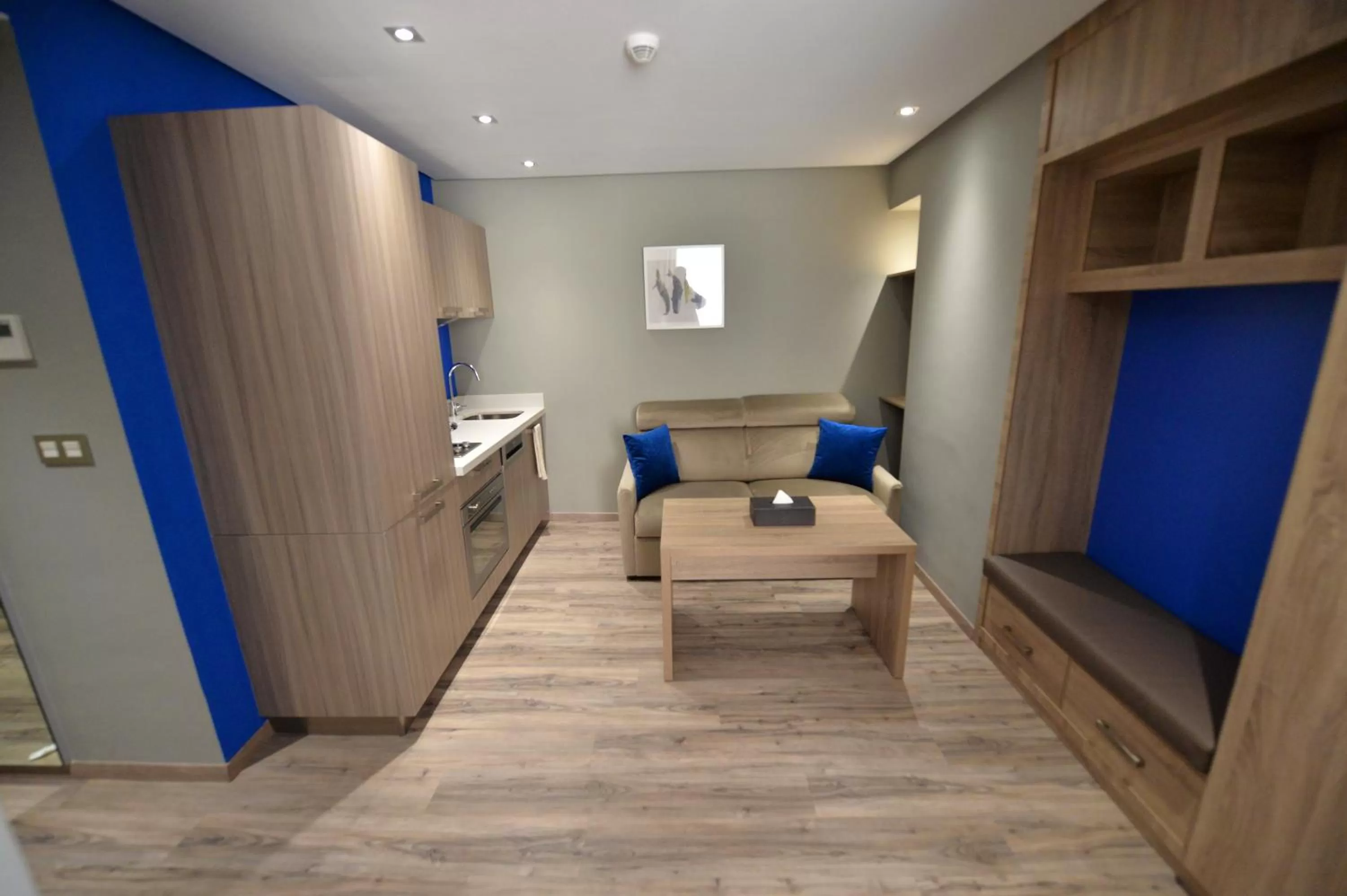 Kitchen or kitchenette in Le 22 Appart'Hotel