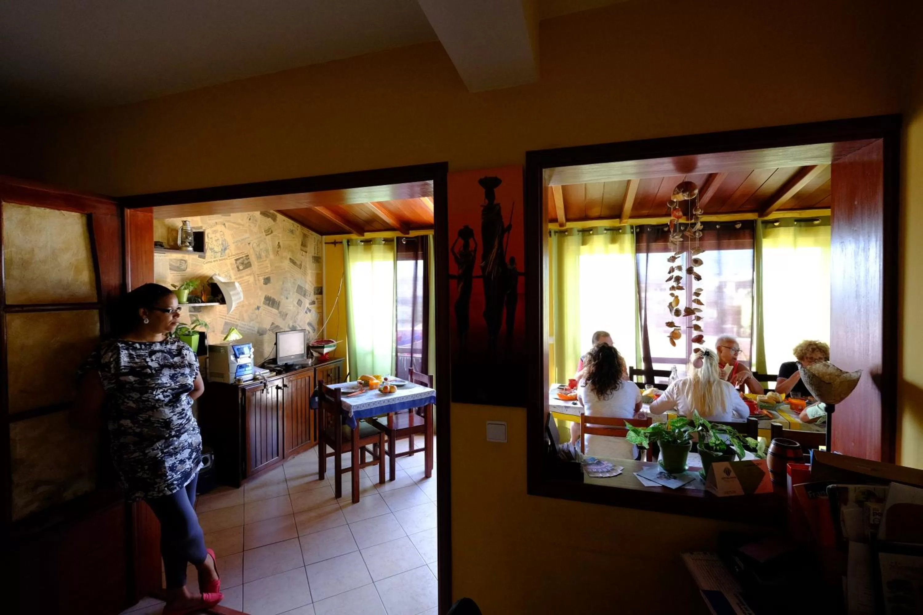 group of guests, Guests in Casa Comba