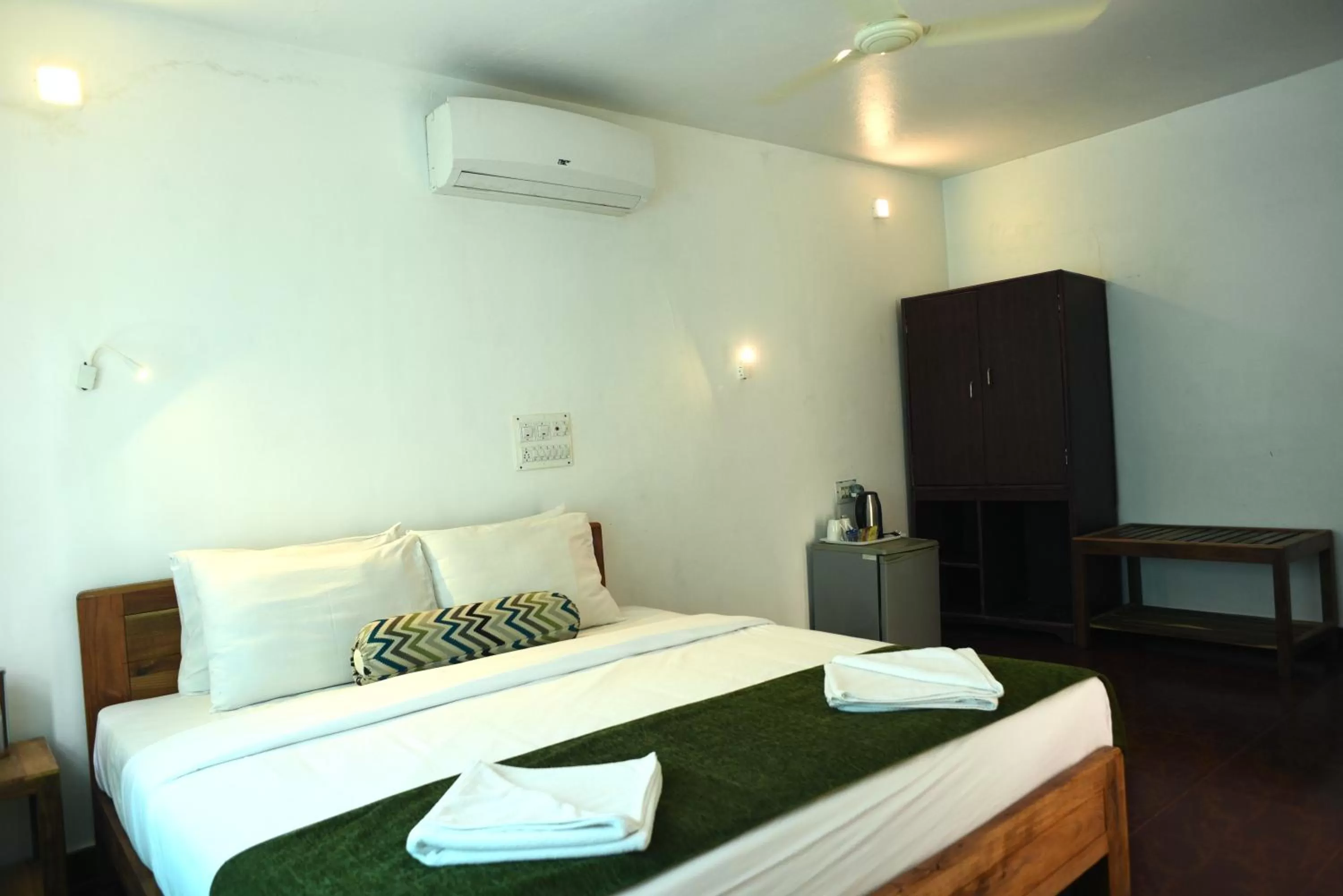 Bedroom, Bed in Red Earth - Gokarna