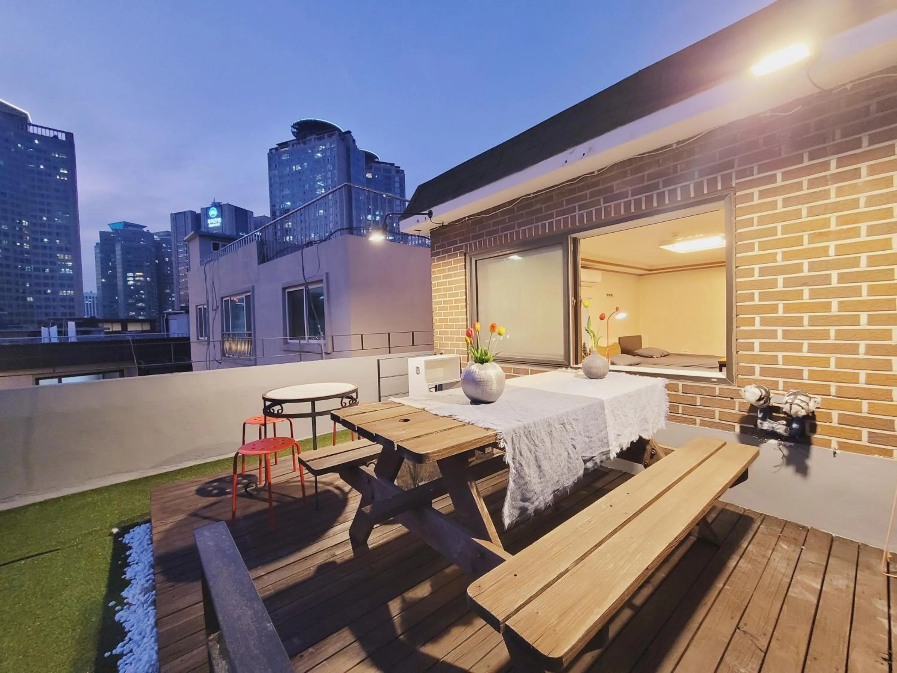 Patio in Olive Hostel MyeongDong