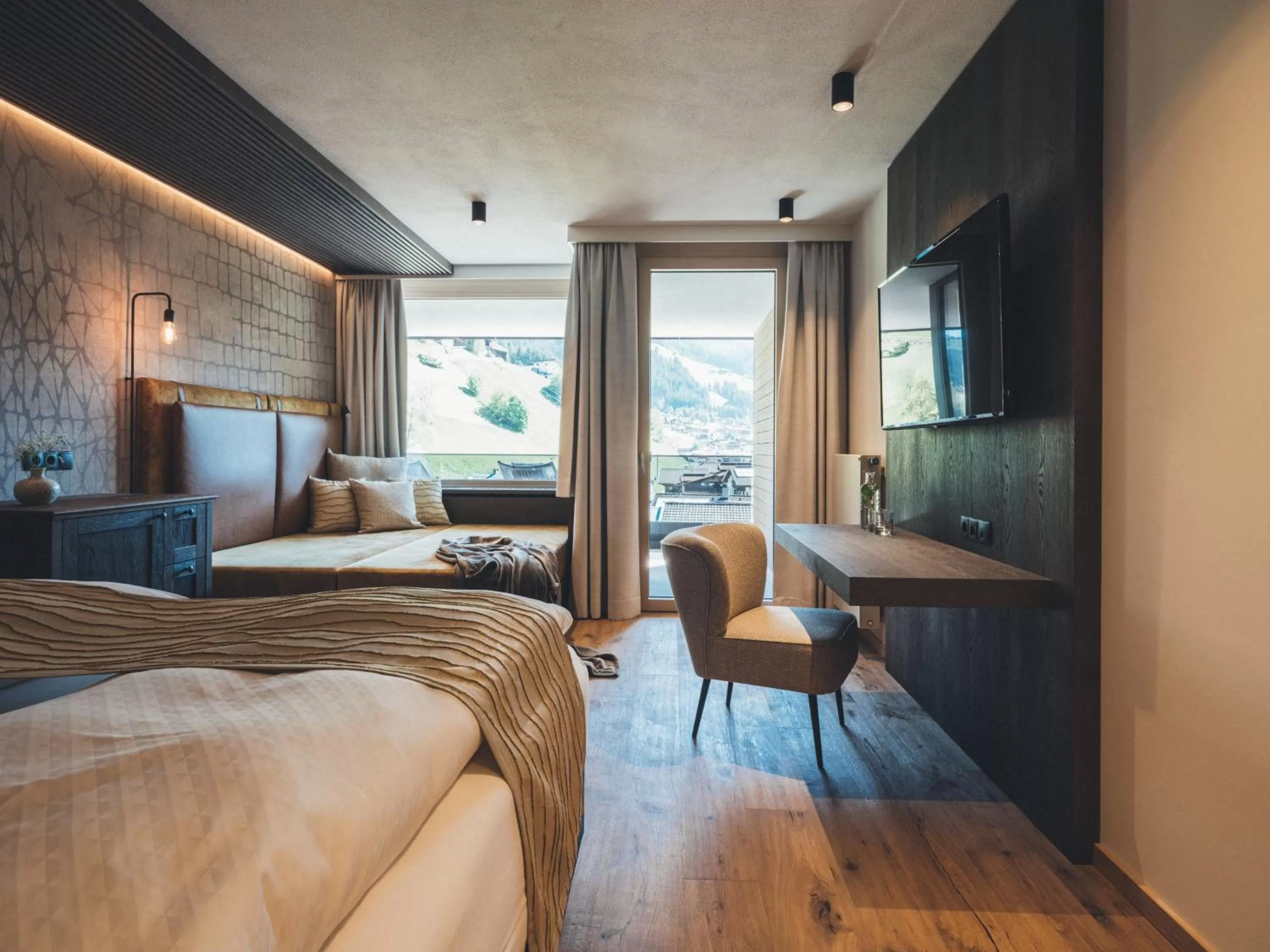 Mountain view, Bed in Hotel Tirolerhof 4 Sterne Superior