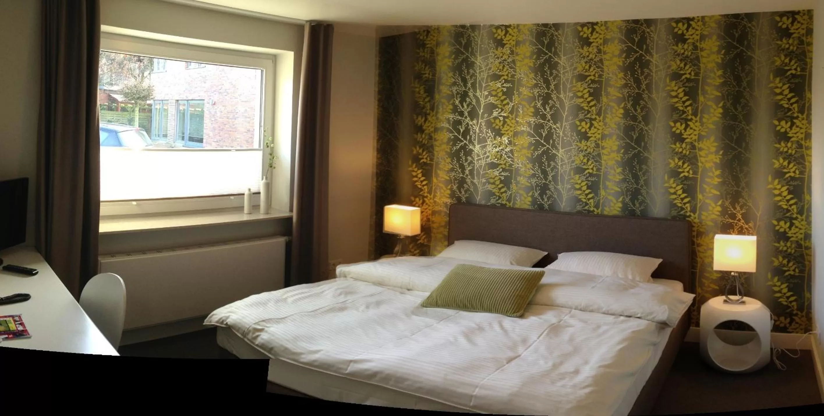 Bed in Hotel Insel Pension