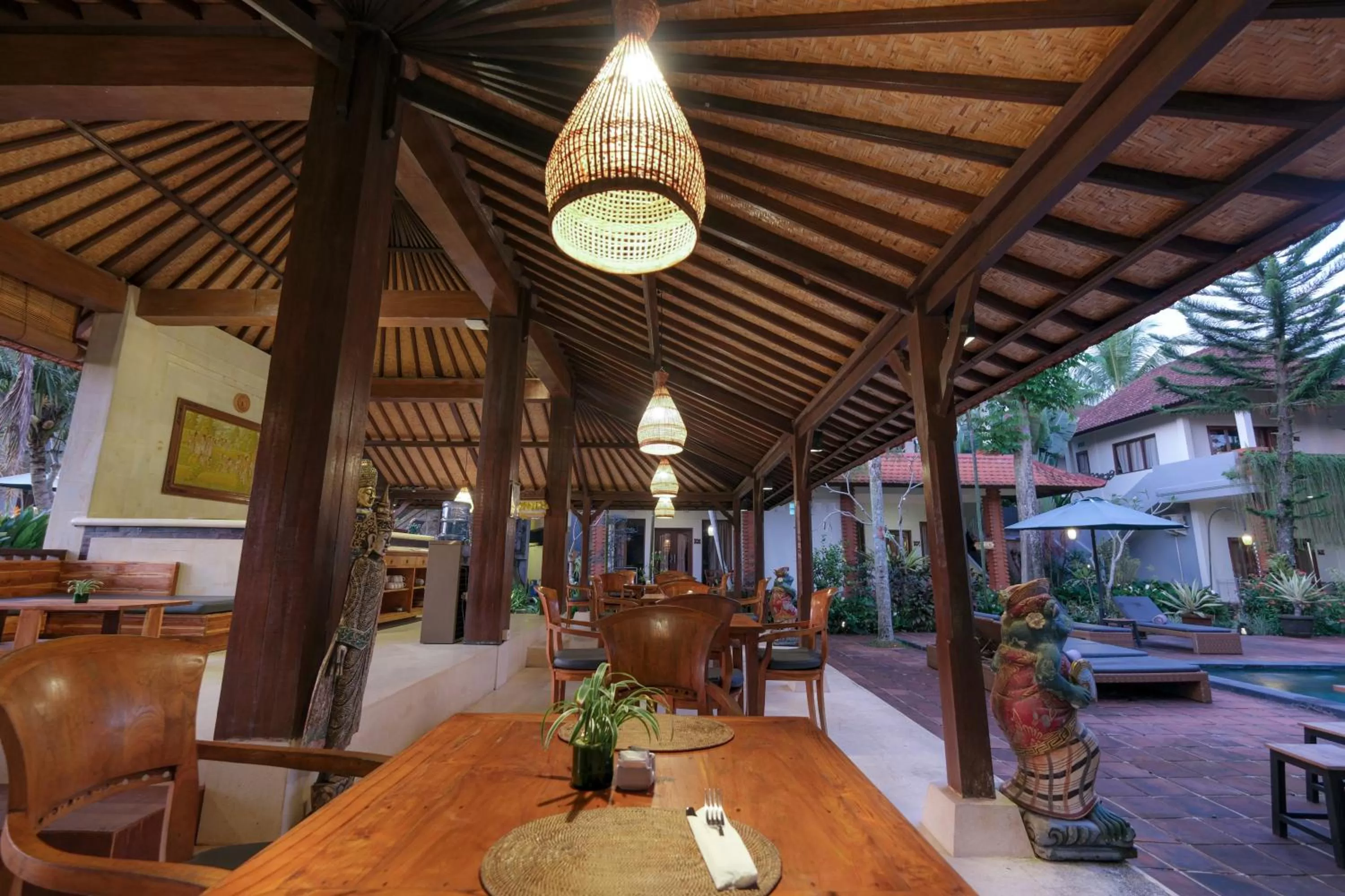 Seating area in Artini Bisma Ubud Hotel