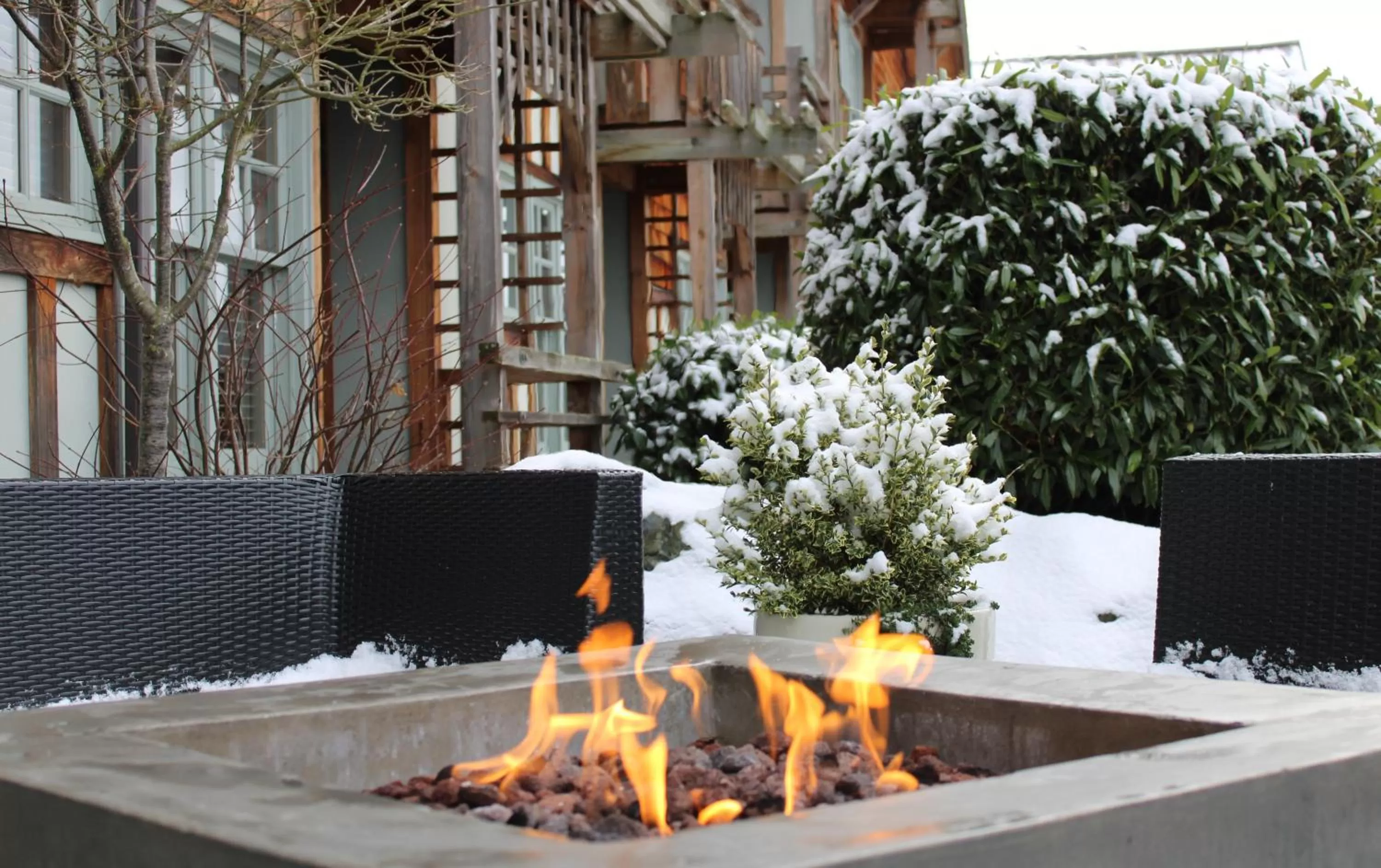 Patio in La Conner Channel Lodge