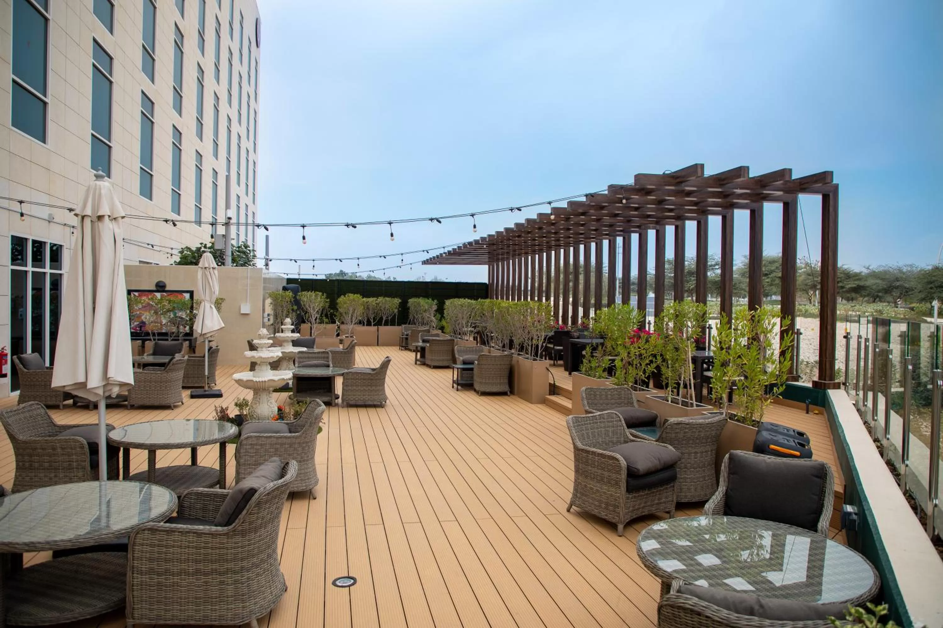 Patio in Premier Inn Doha Education City