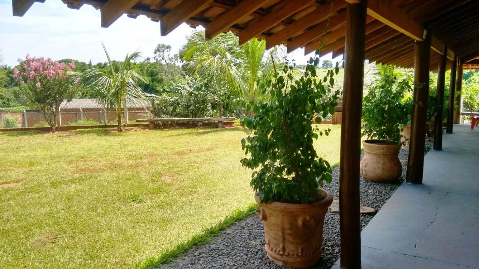 Garden view in Pousada Sorocabana