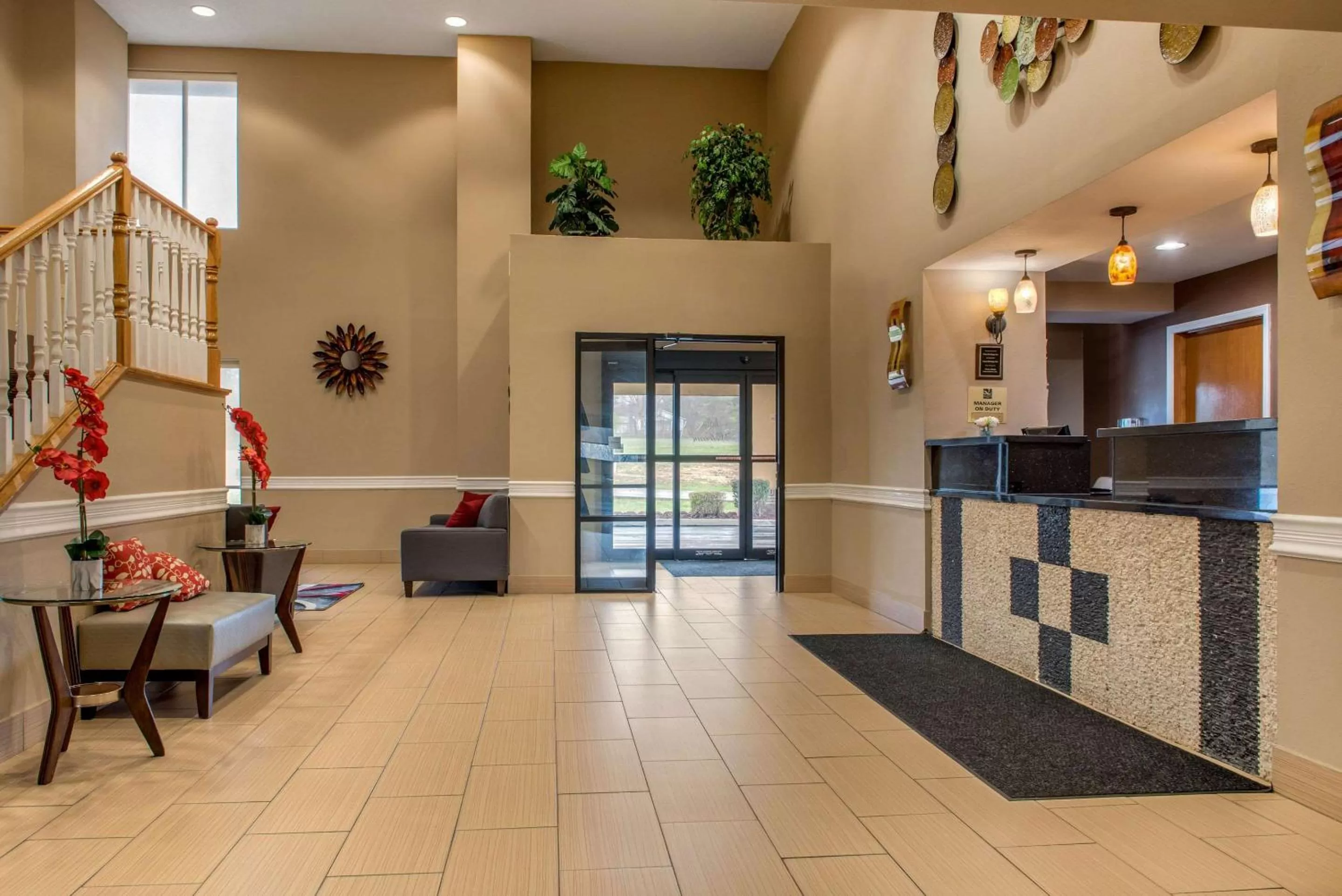 Lobby or reception in Quality Inn Bloomington Near University