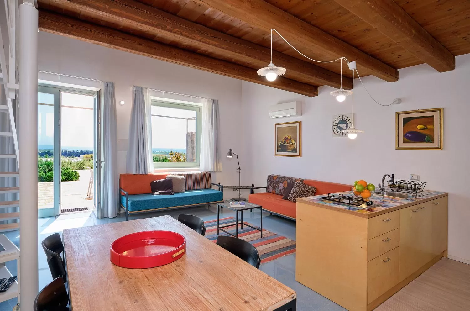 Living room, Dining Area in Petrantica Resort