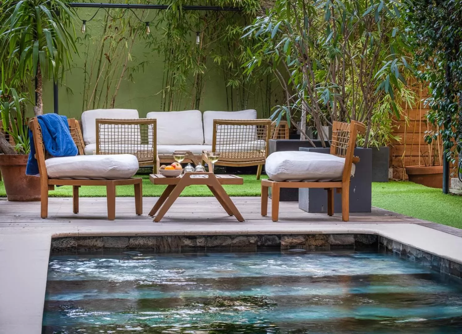 Swimming pool in Le Boutique Hotel & Spa