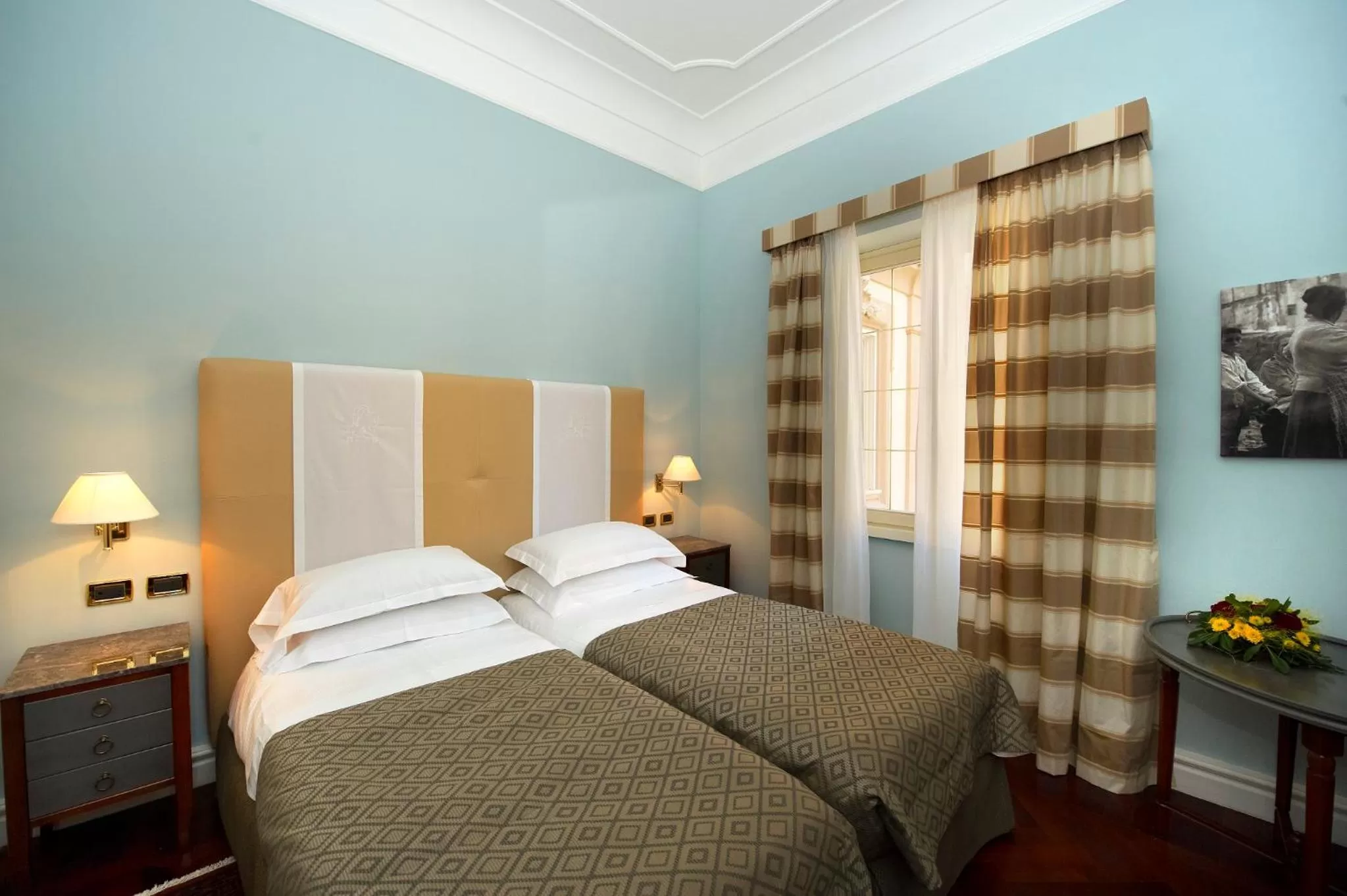 Bedroom, Bed in Grand Hotel Piazza Borsa