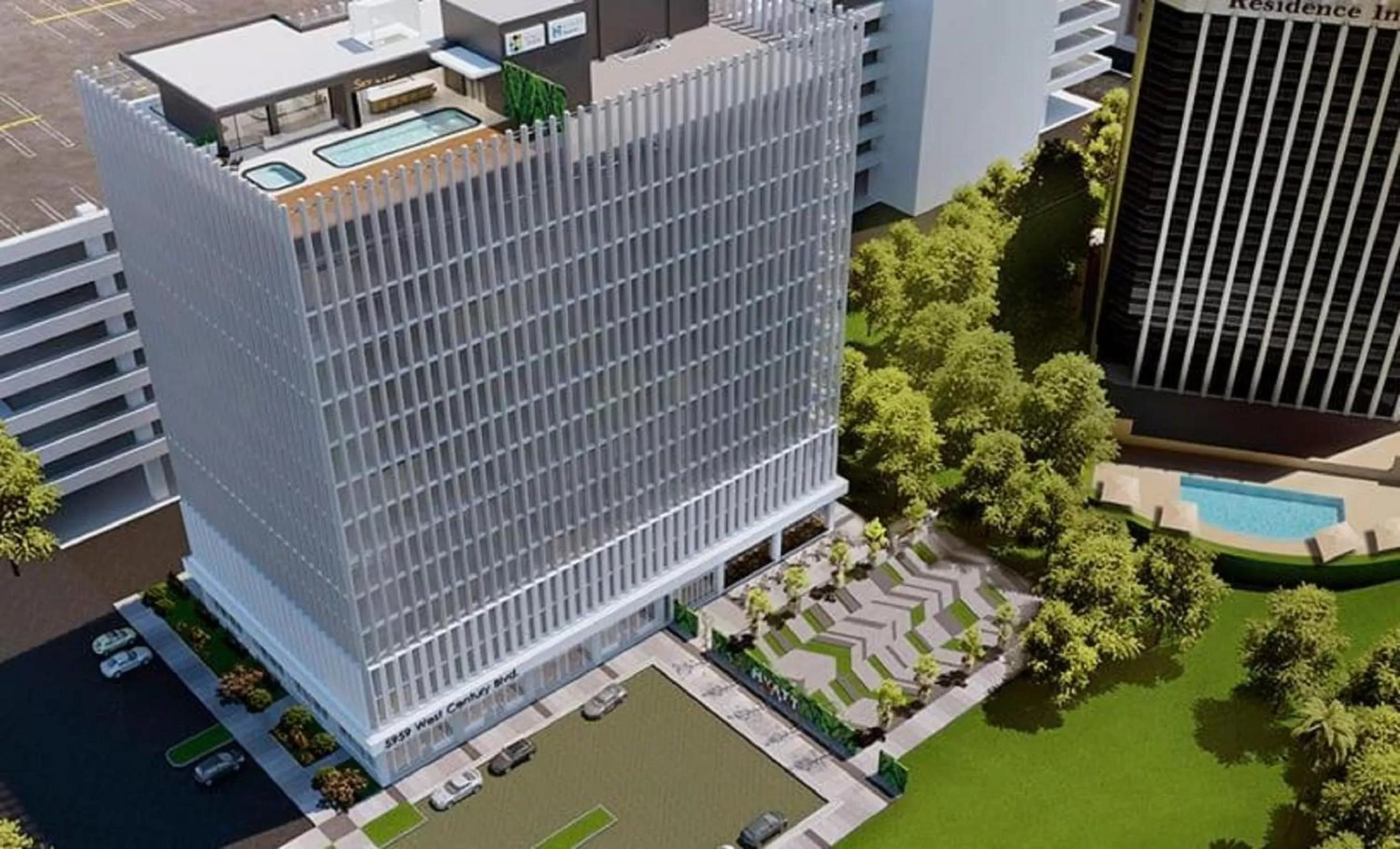 Property building in Hyatt House LAX Century Blvd