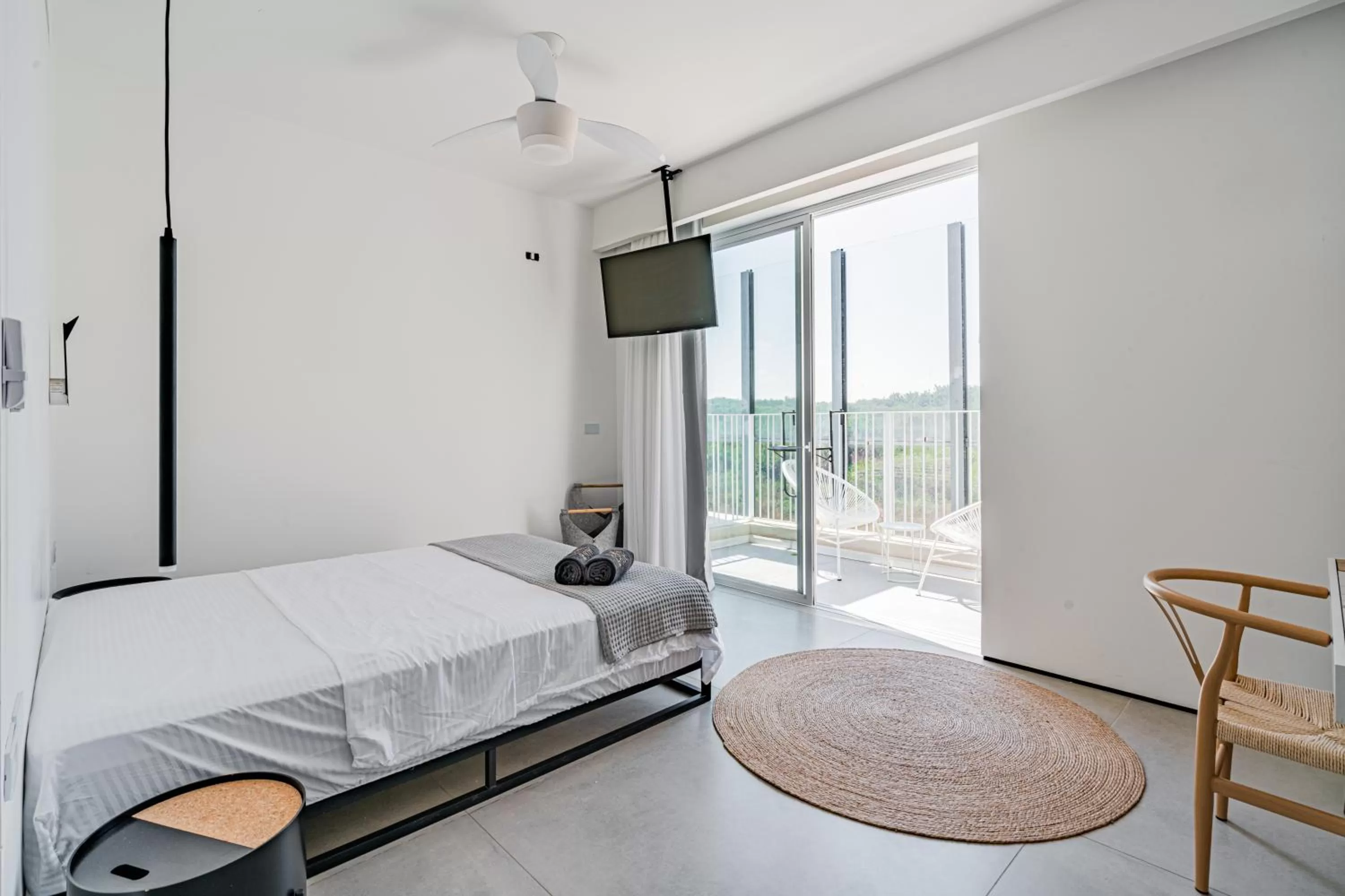 Balcony/Terrace, Bed in Danielle boutique suite