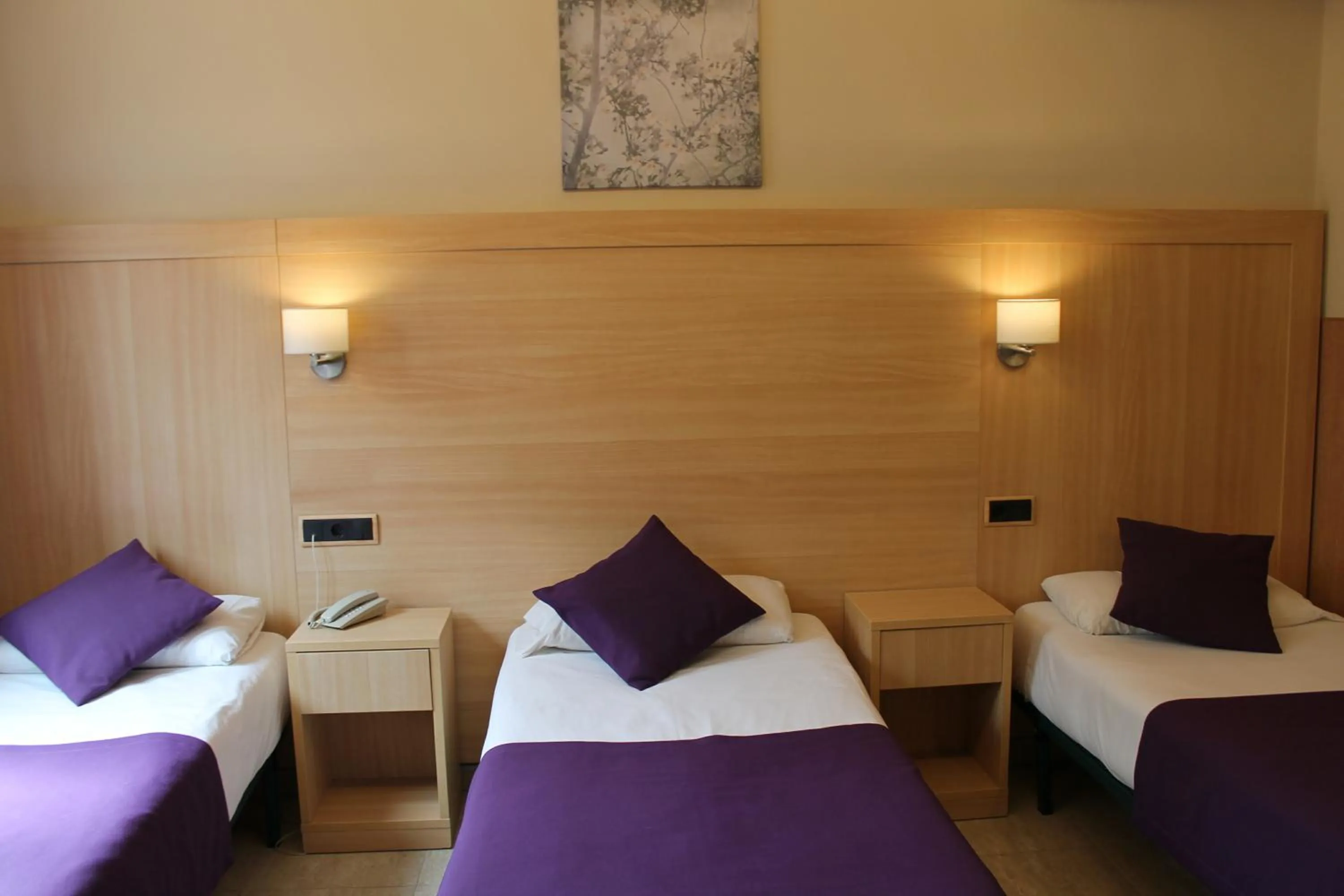 Bed in Hotel Cantón