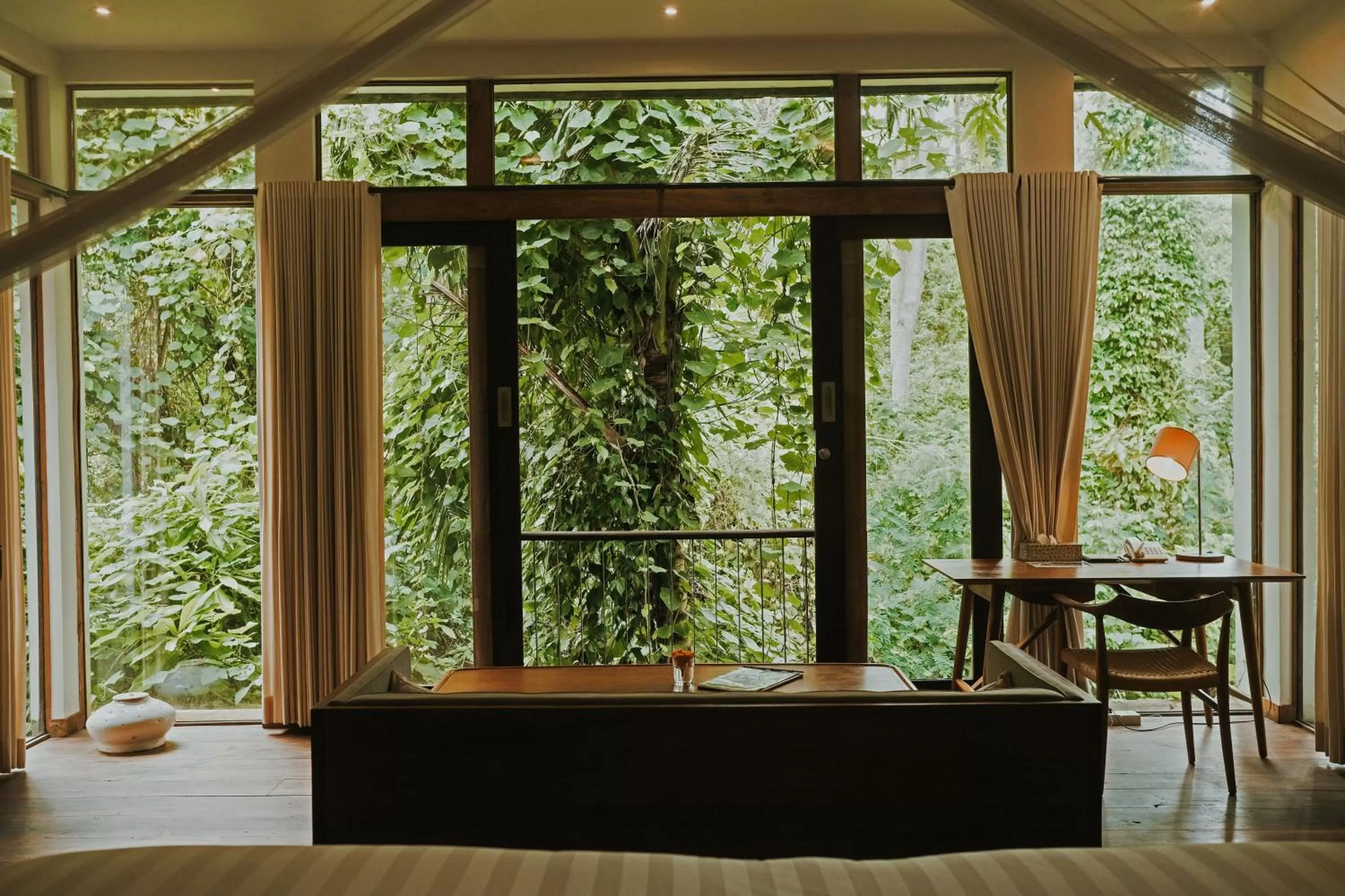 Garden view in Surya Kembar Villas