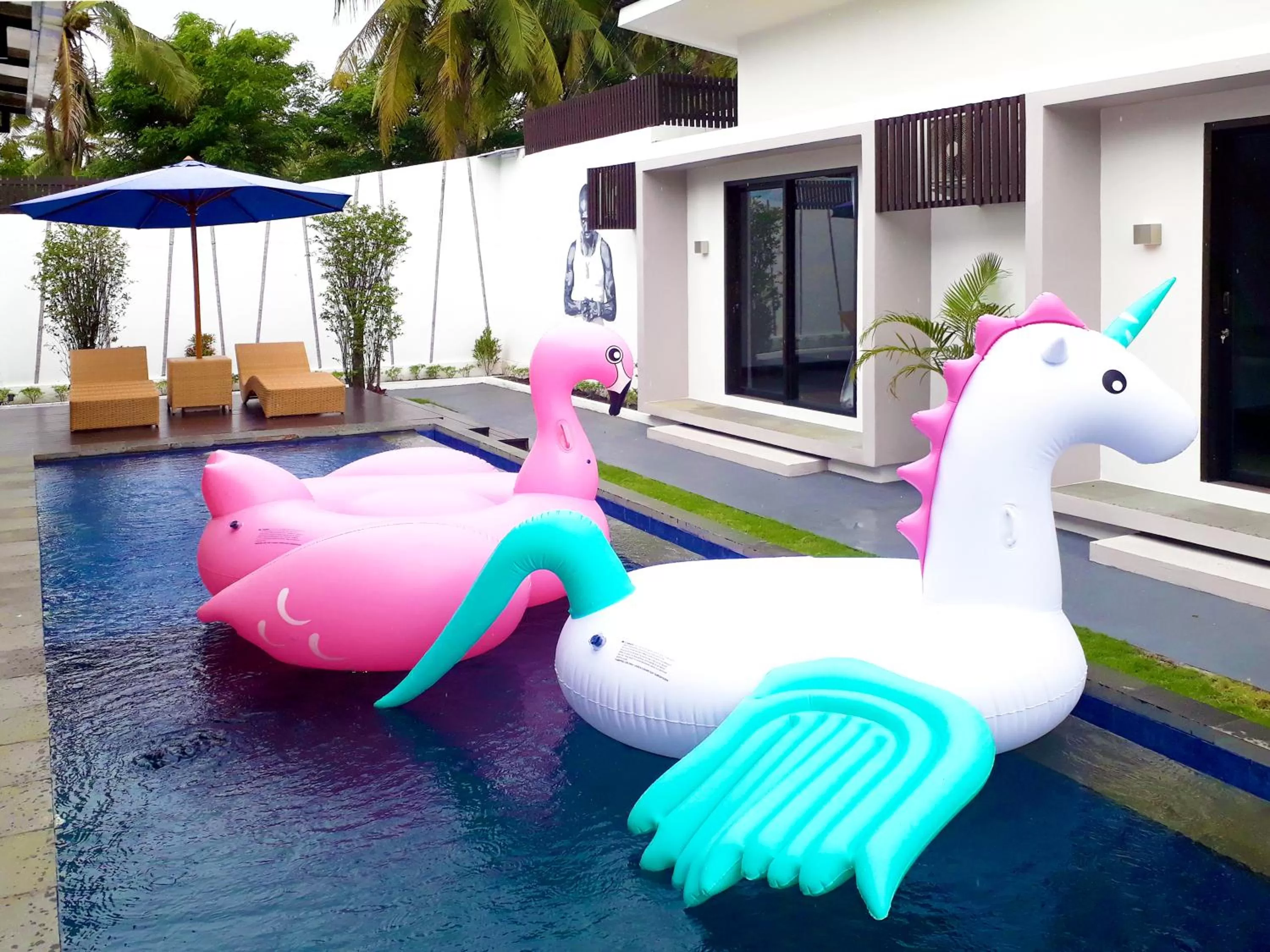 Pool view in Gili Khayangan Villas