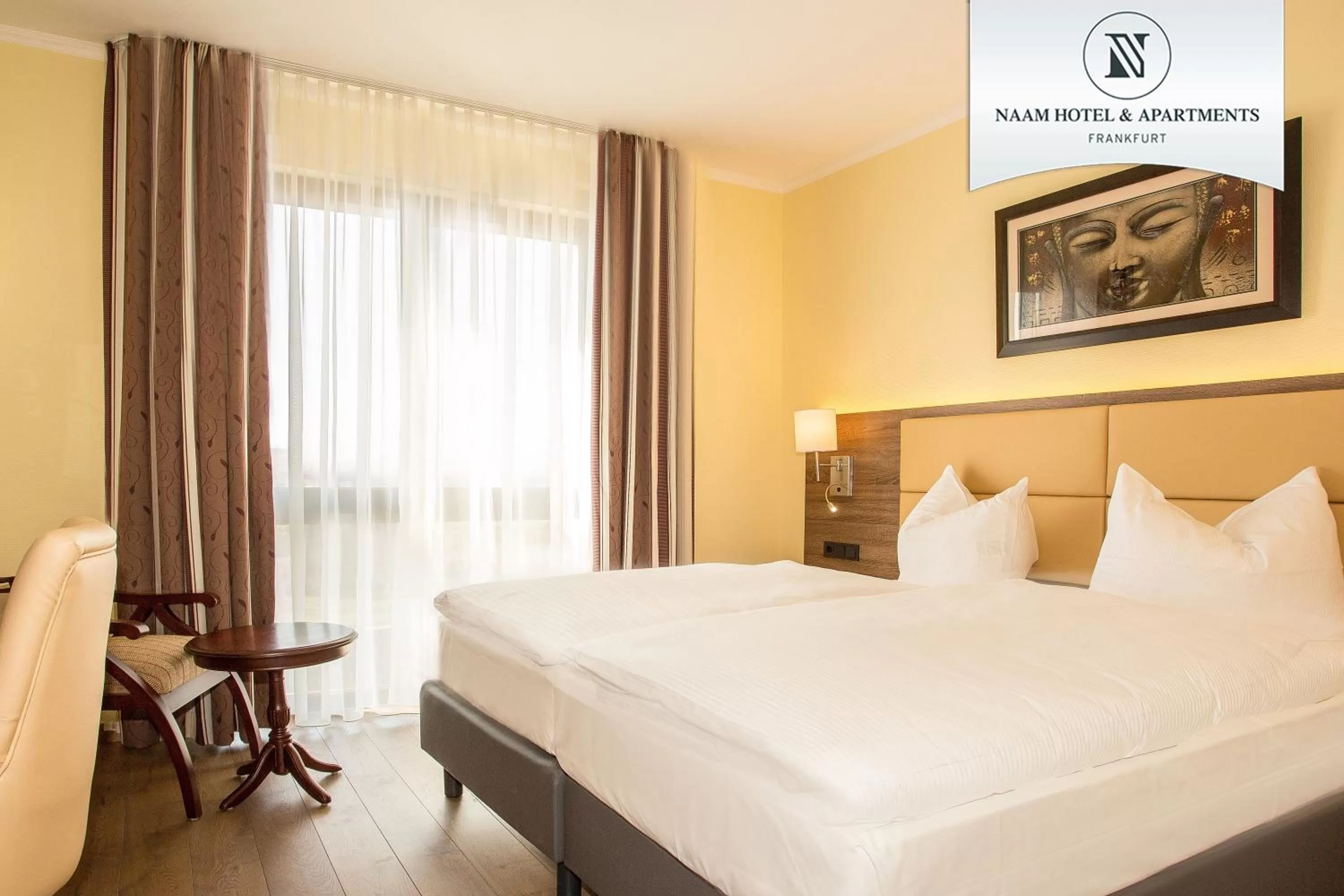 Bedroom, Bed in Naam Hotel & Apartments Frankfurt City-Messe Airport