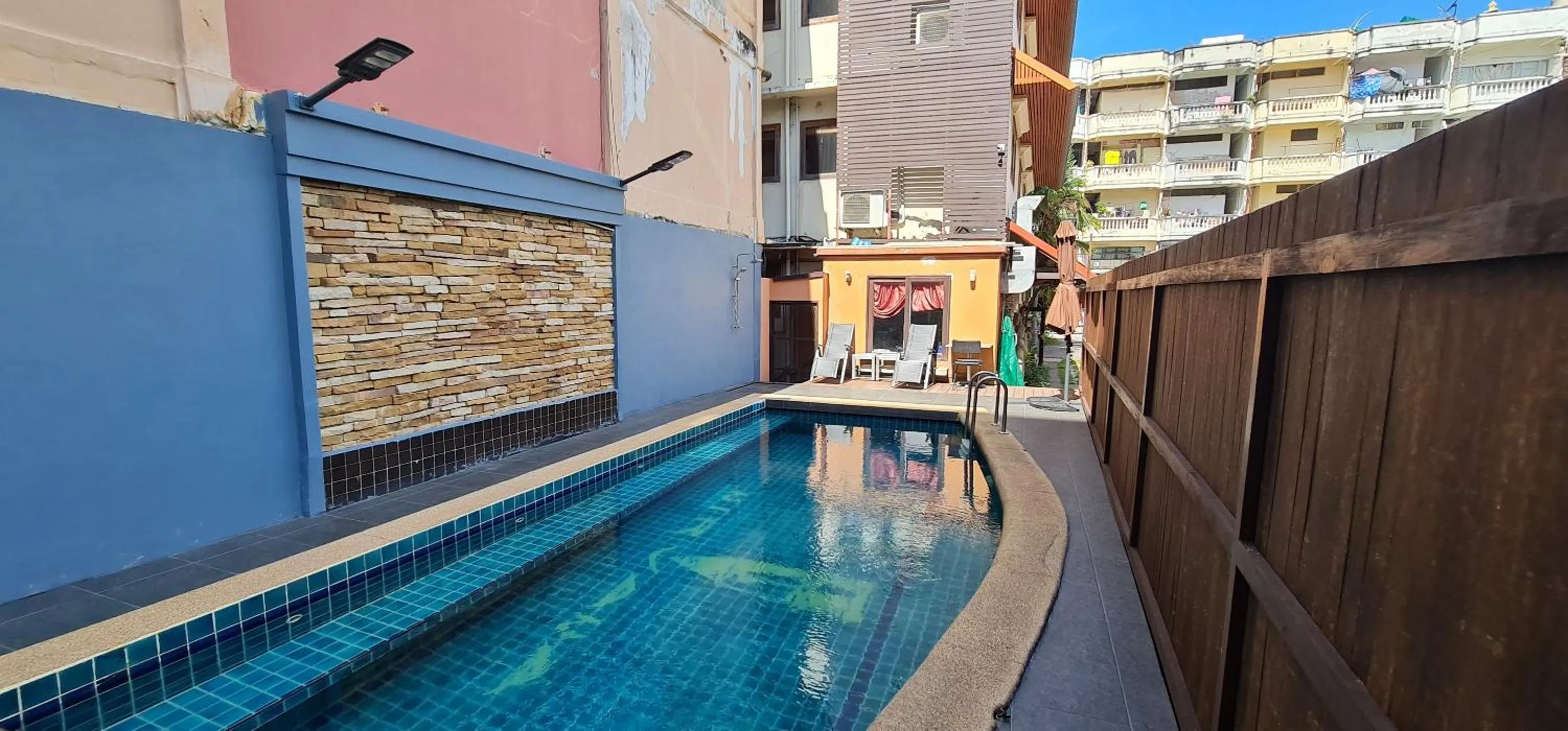 Swimming pool in Nirvana Boutique Suites