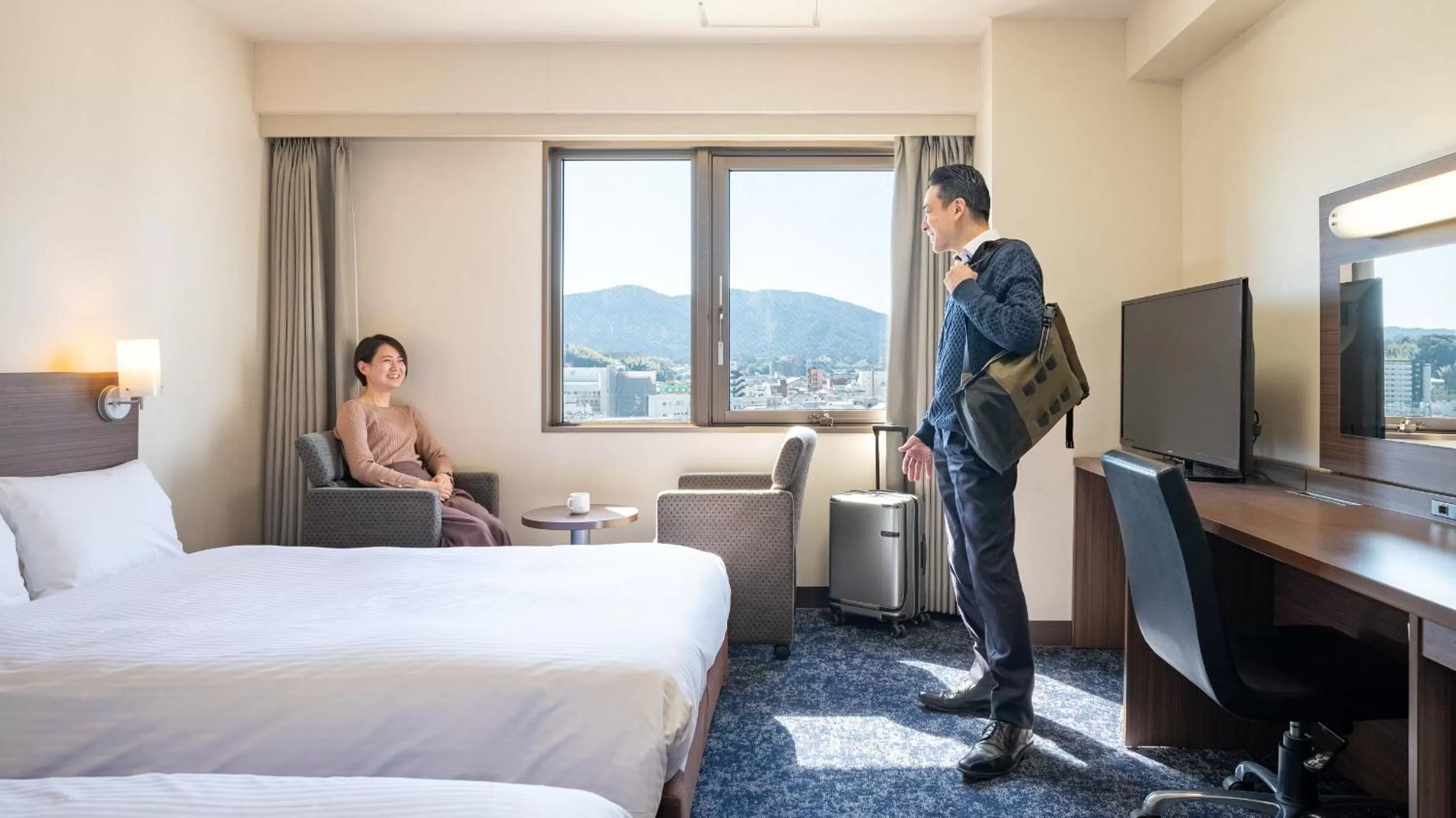 People, Bed in EN HOTEL Ise