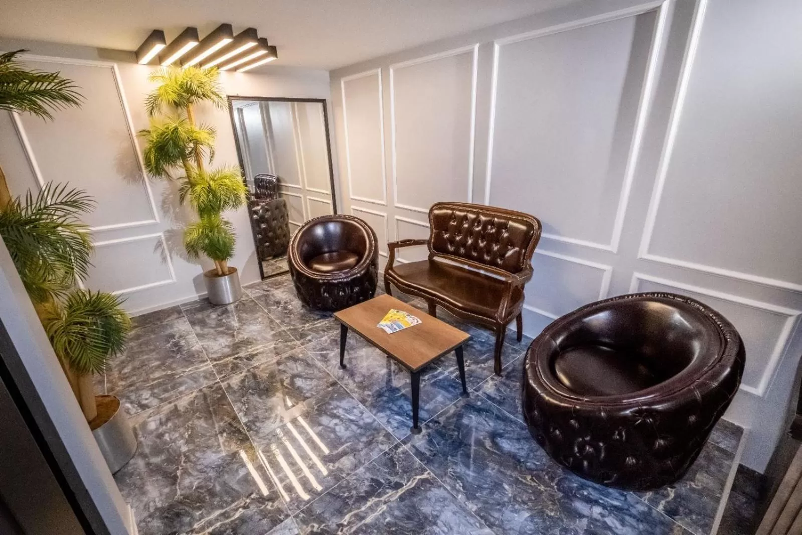 Seating area in The Queen Hotel