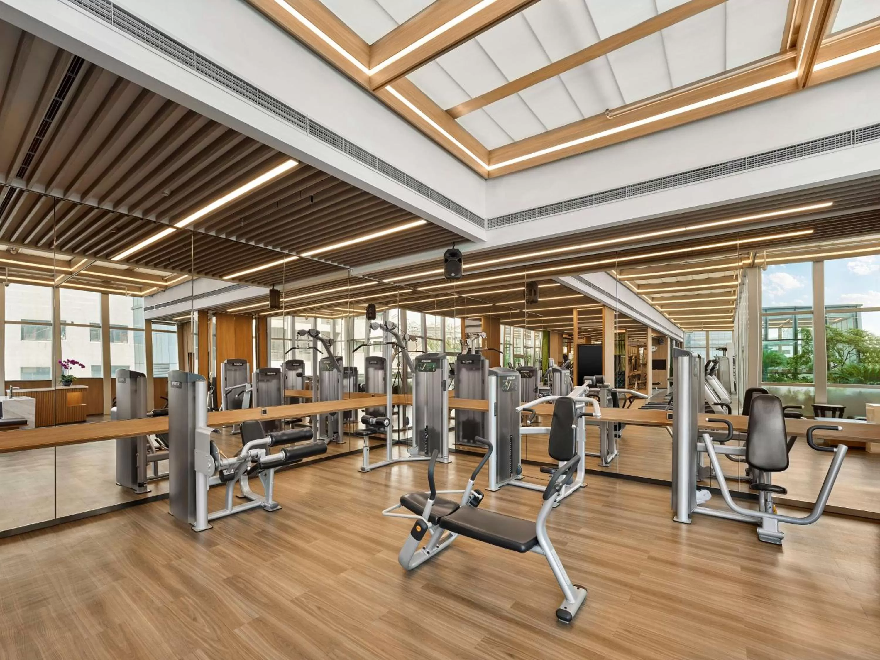 Fitness centre/facilities in Hilton Shanghai Hongqiao