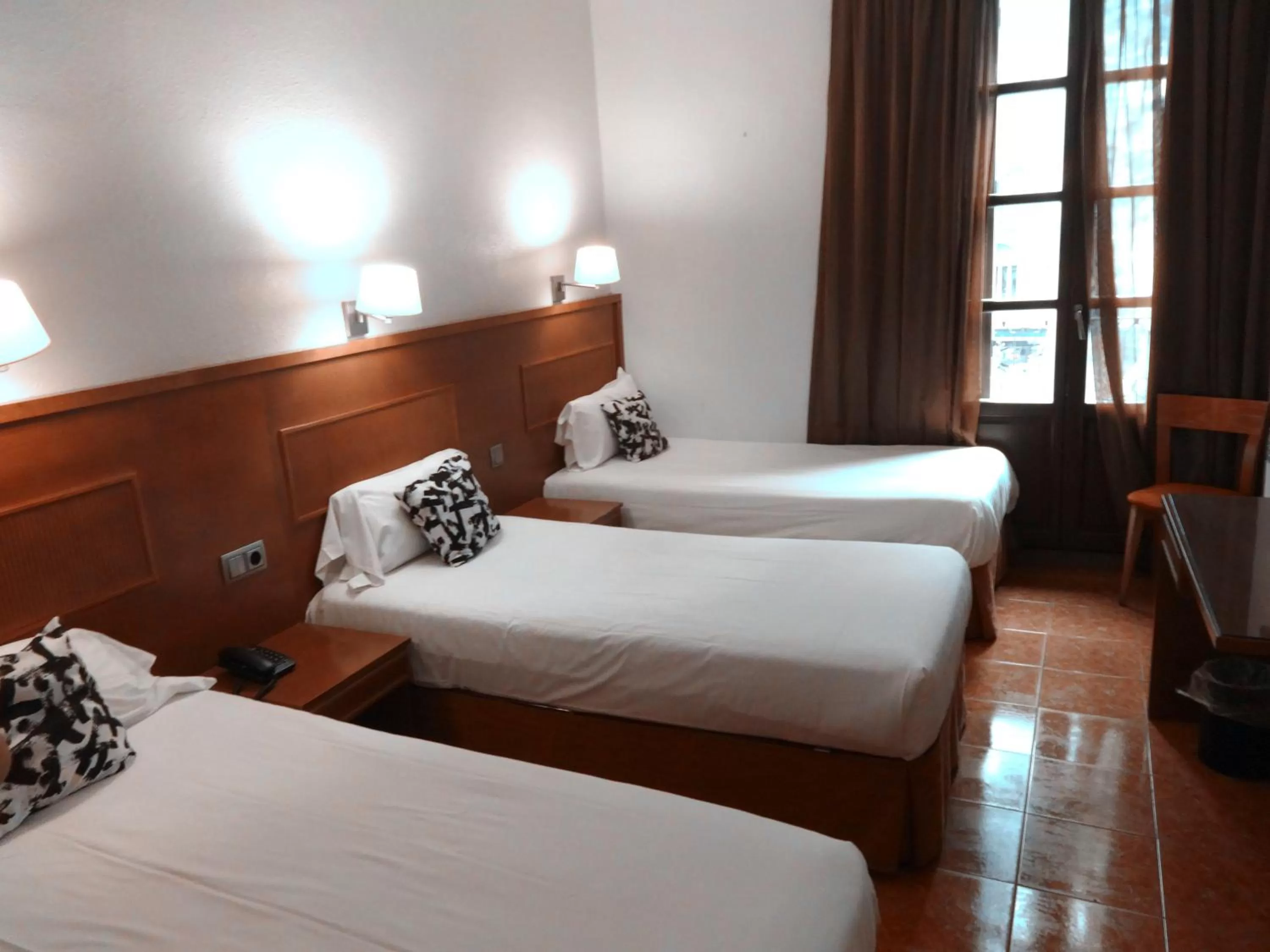 Bed in Hotel Lloret Ramblas