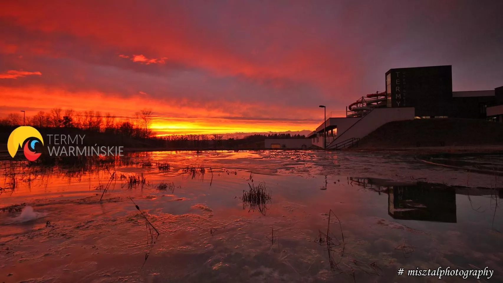 Natural landscape in Termy Warmińskie