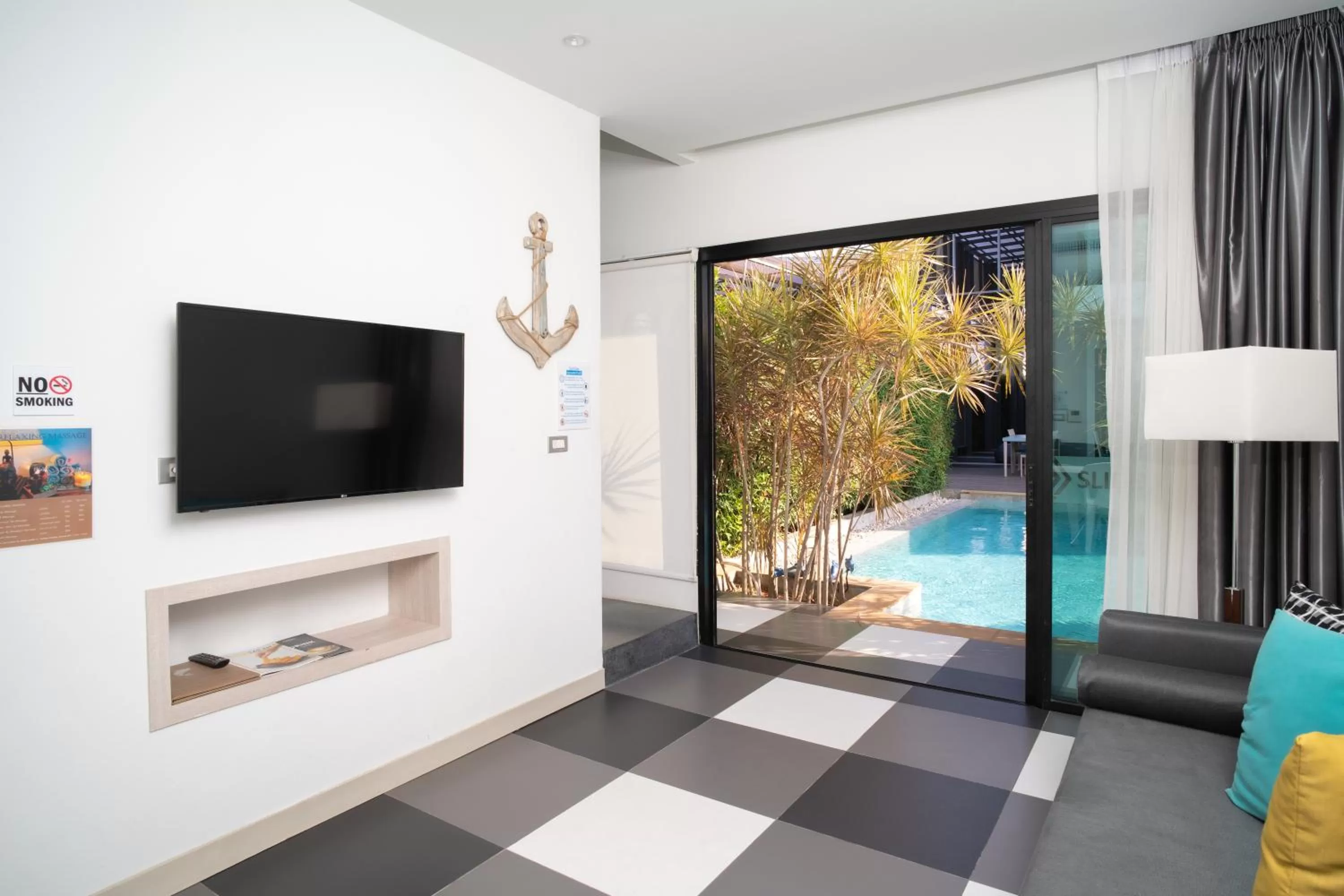 Pool view in Krabi SeaBass Hotel