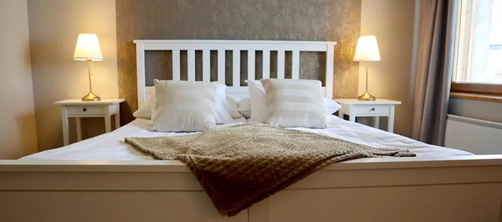 Bed in Hotel Kalevala