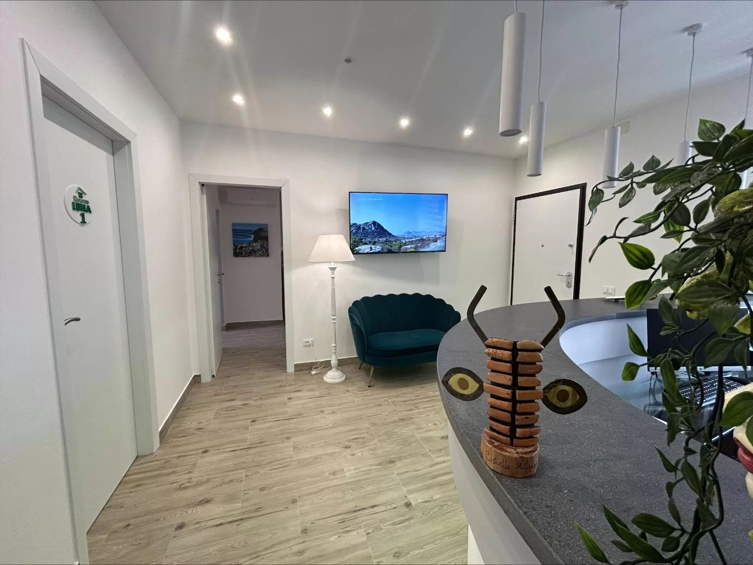 Lobby or reception, TV/Entertainment Center in Aqua B&B - Rooms and Apartments