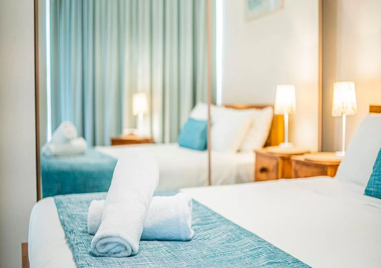 Bed in Foreshore Beachfront Apartments