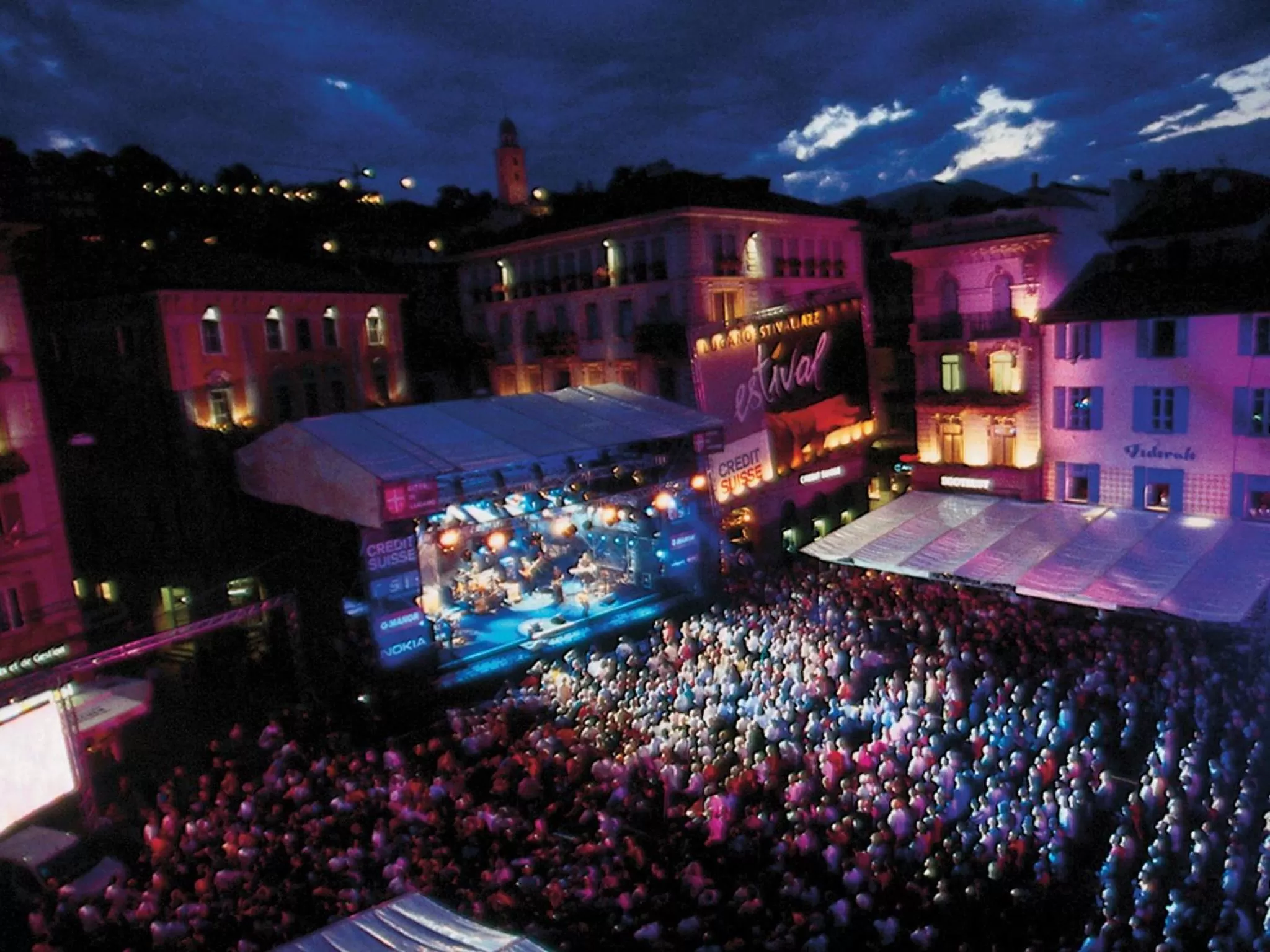 Bird's eye view in Hotel City Lugano