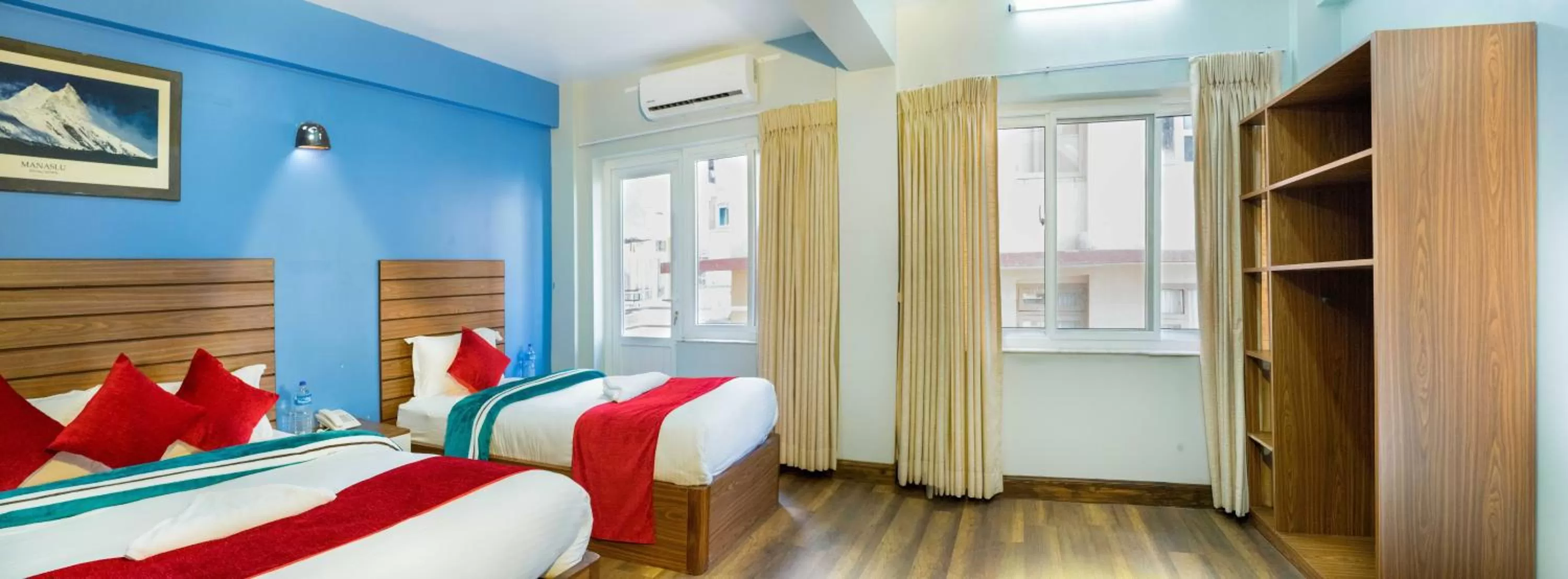 Photo of the whole room, Bed in Hotel Nepal Bhumi