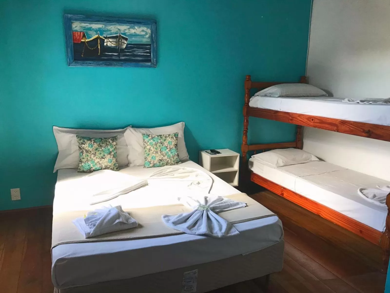 Bed in Pousada Beluga