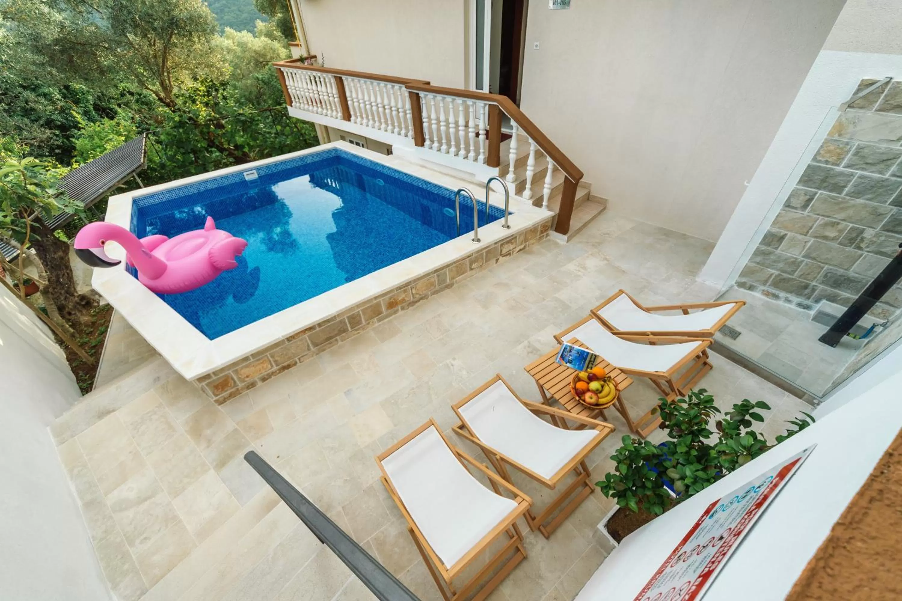 Pool view in " Villa Kruna Lux "