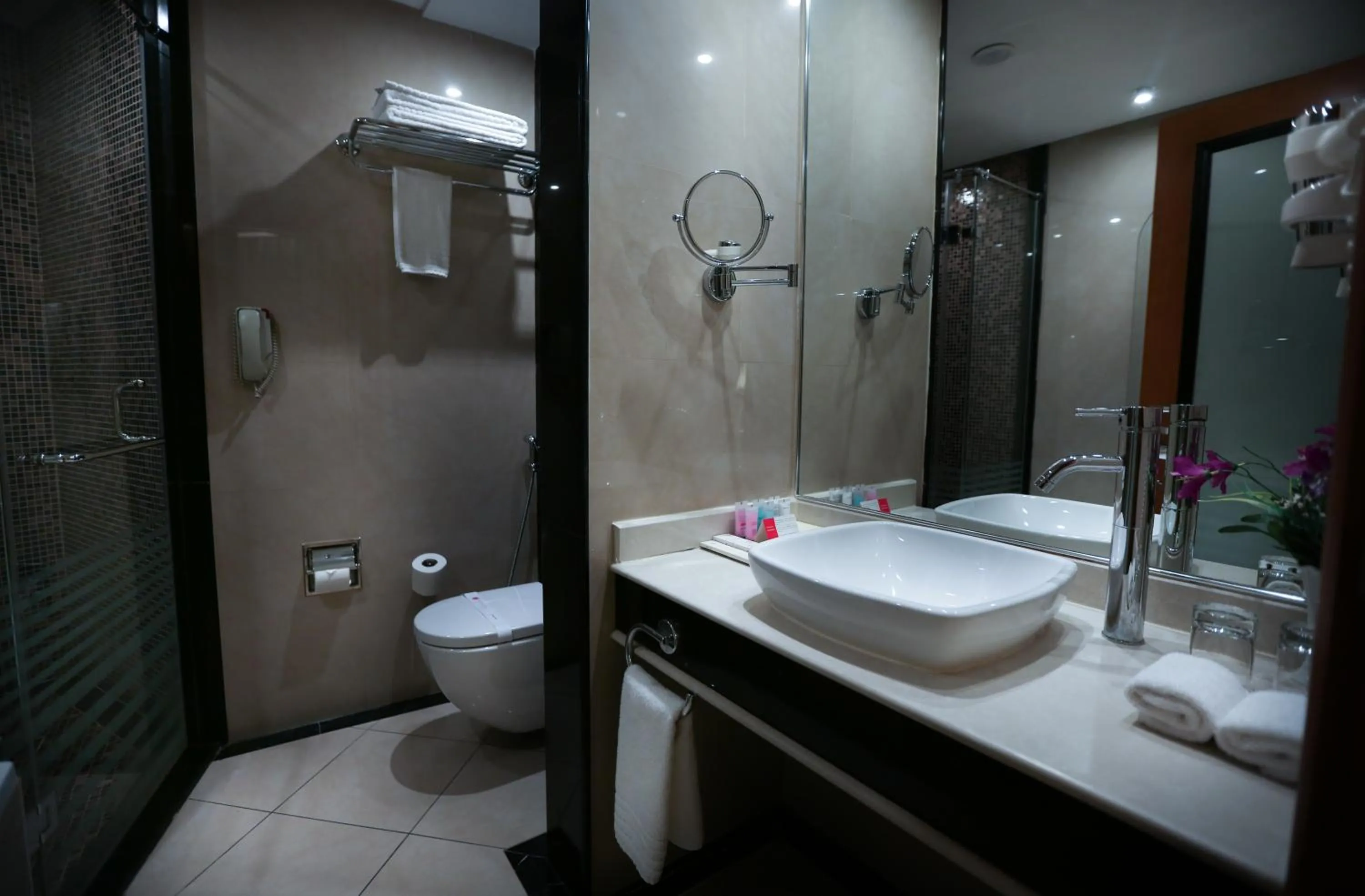 Toilet in Eastyard Khobar Hotel - Formerly Ramada by Wyndham Khobar