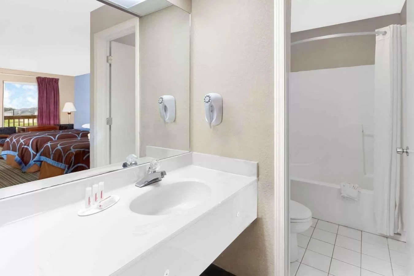 Bathroom in Super 8 by Wyndham Whiteville