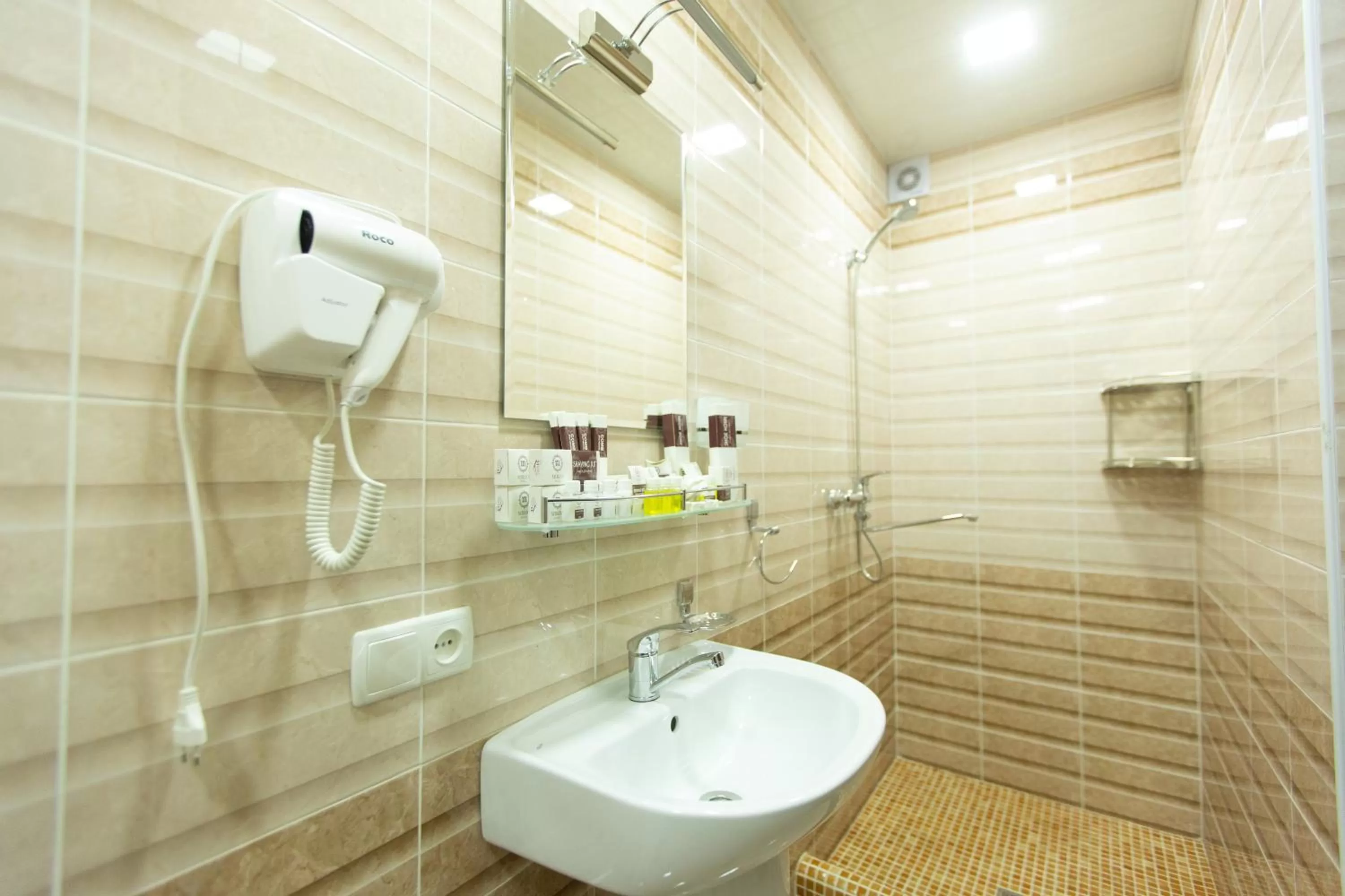 Shower in Mirzo Boutique Hotel