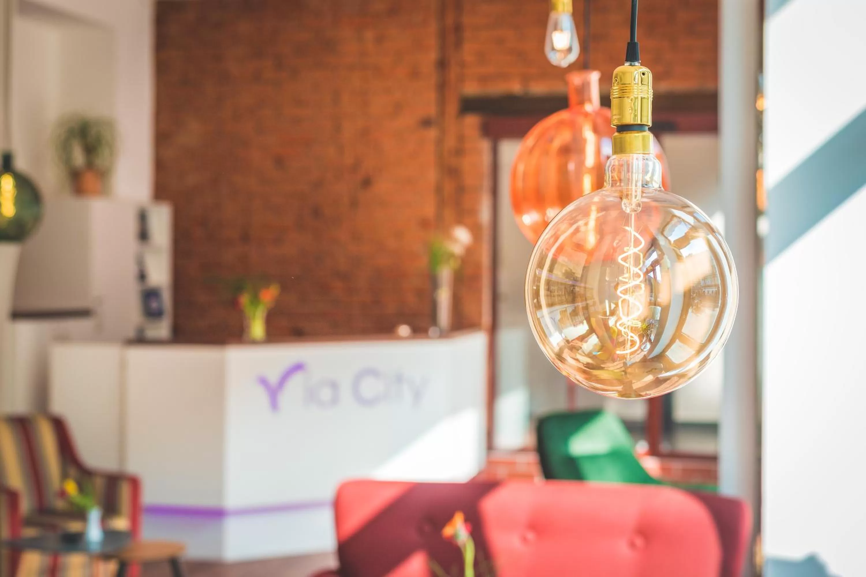 Lobby or reception in Hotel via City Leipzig Mitte